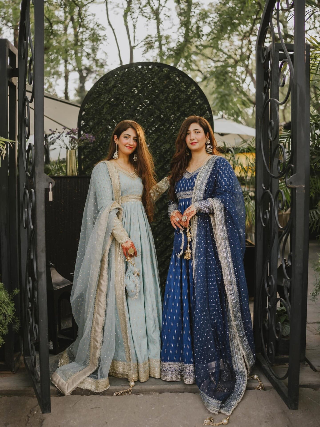 Party Wear Look  Gown, Dupatta & Bottom With Embroidery Work