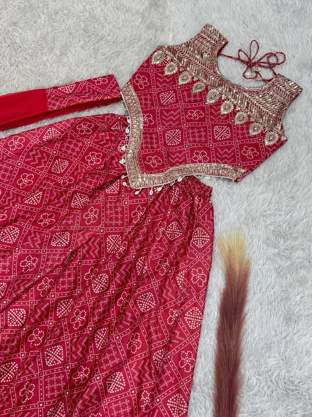 Beautiful Party Wear Look Top-Bottom And Dupatta