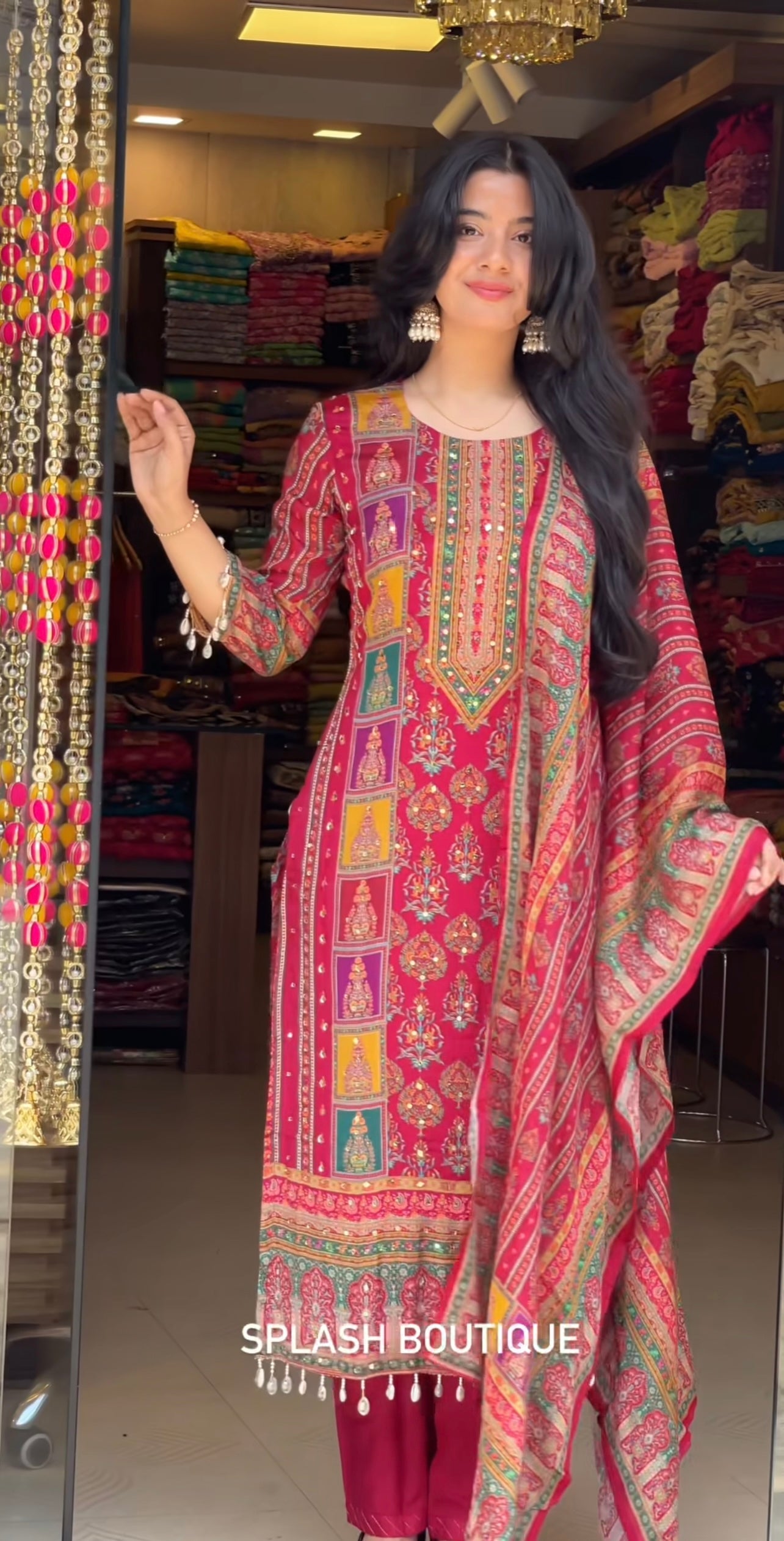 Beautiful Party Wear Look Top-Bottom And Dupatta