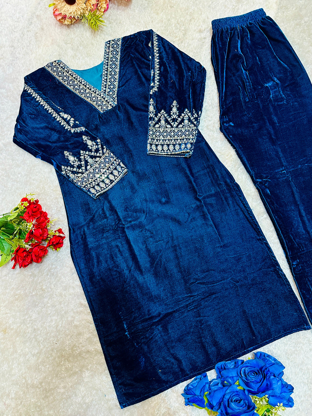 Beautiful Party Wear Cord Set Top And Bottom