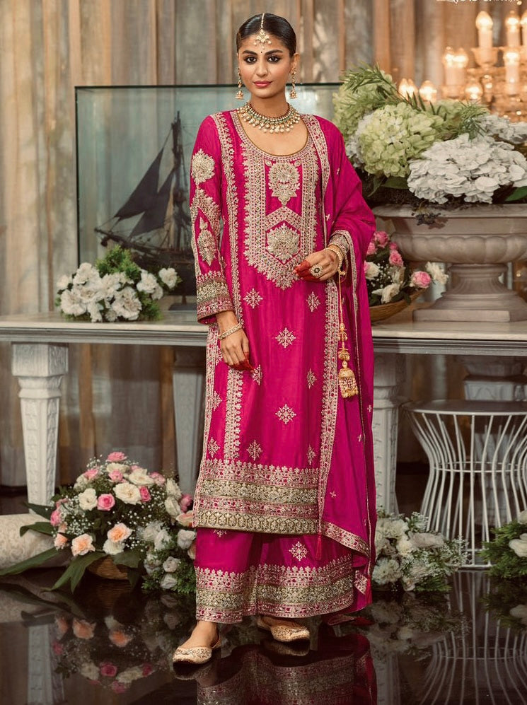 Party Wear Designer Top Bottom And Dupatta