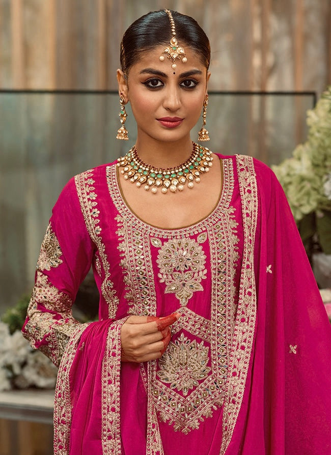 Party Wear Designer Top Bottom And Dupatta