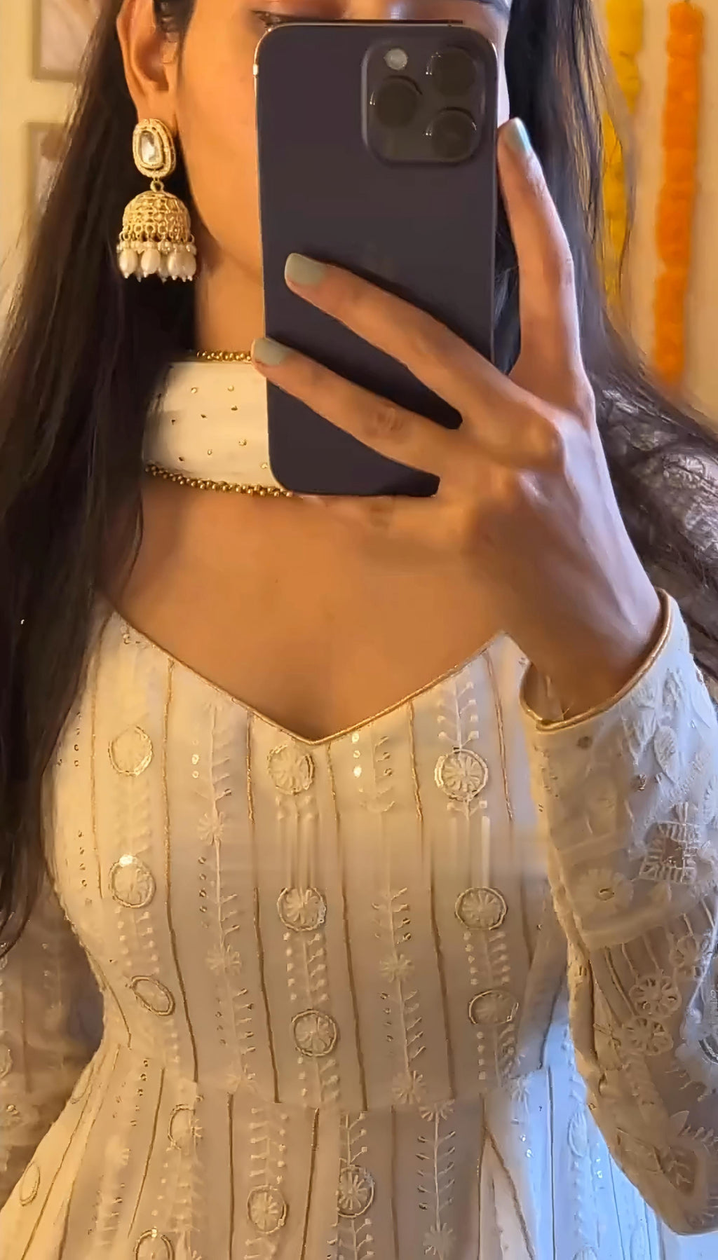 Party Wear Designer Anarkali Gown, Pent And Dupatta