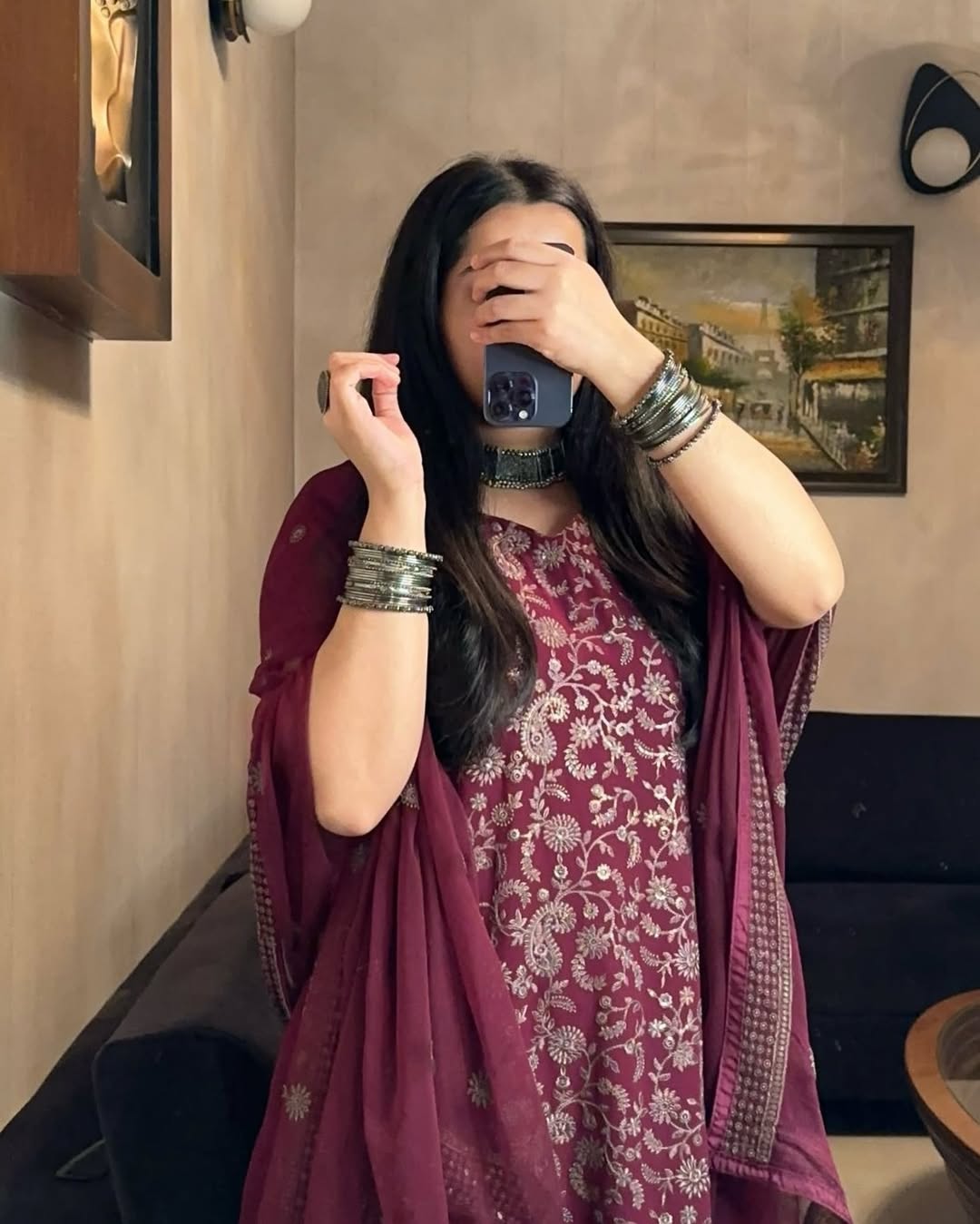 पार्टी वियर डिज़ाइनर टॉप-बॉटम और खूबसूरत दुपट्टा