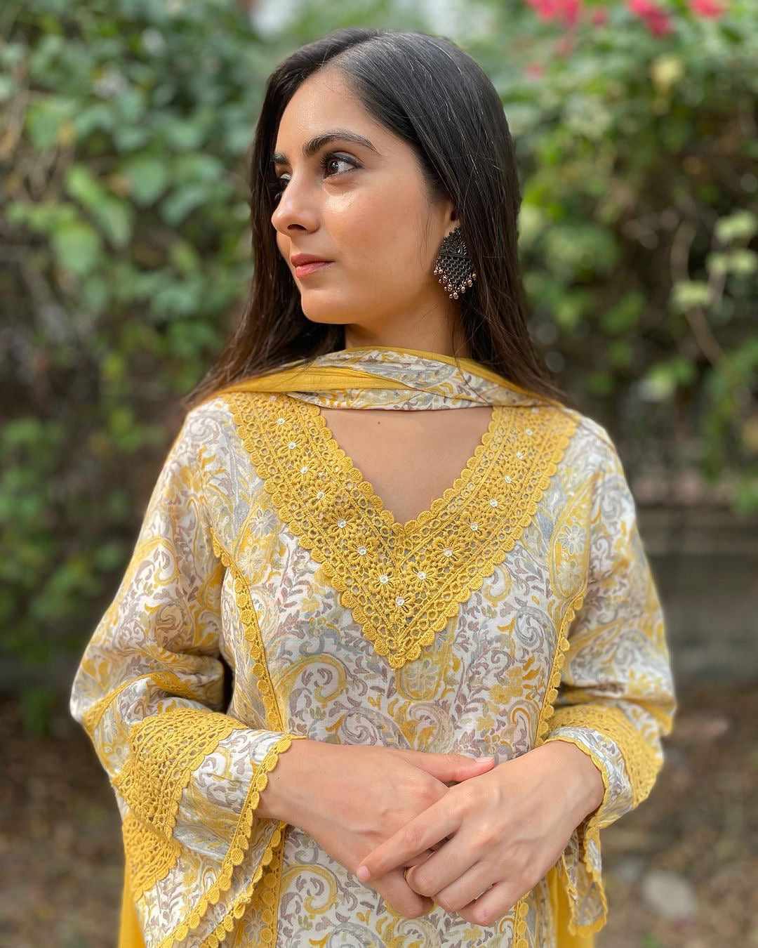 Designer Party Wear Look Top Plazzo & Dupatta Set