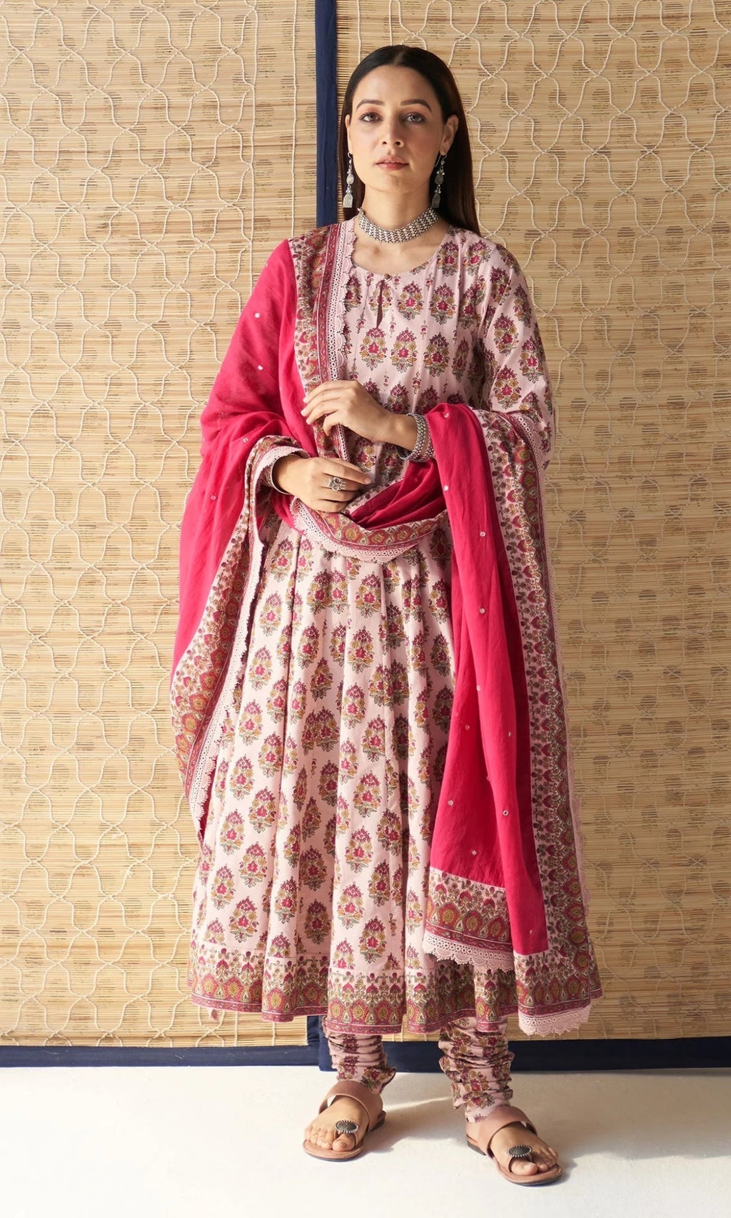 Beautiful Top-Bottom And Dupatta With Digital Print Work