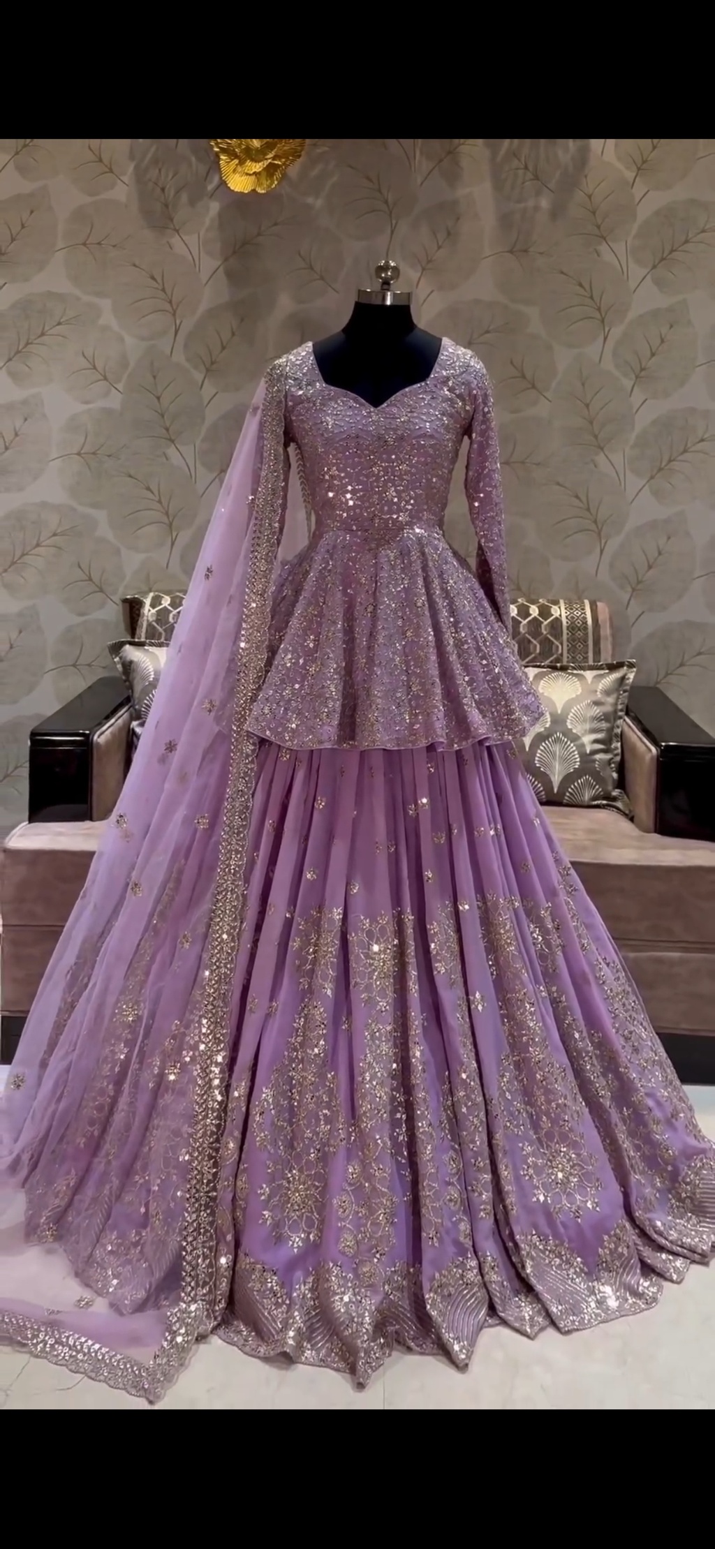 Designer Party Wear Top Bottom And Dupatta