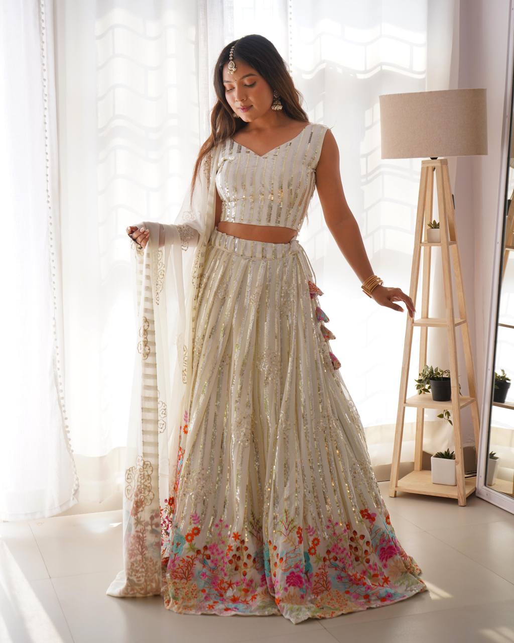 Designer Lehenga Choli With Thread And Sequence work