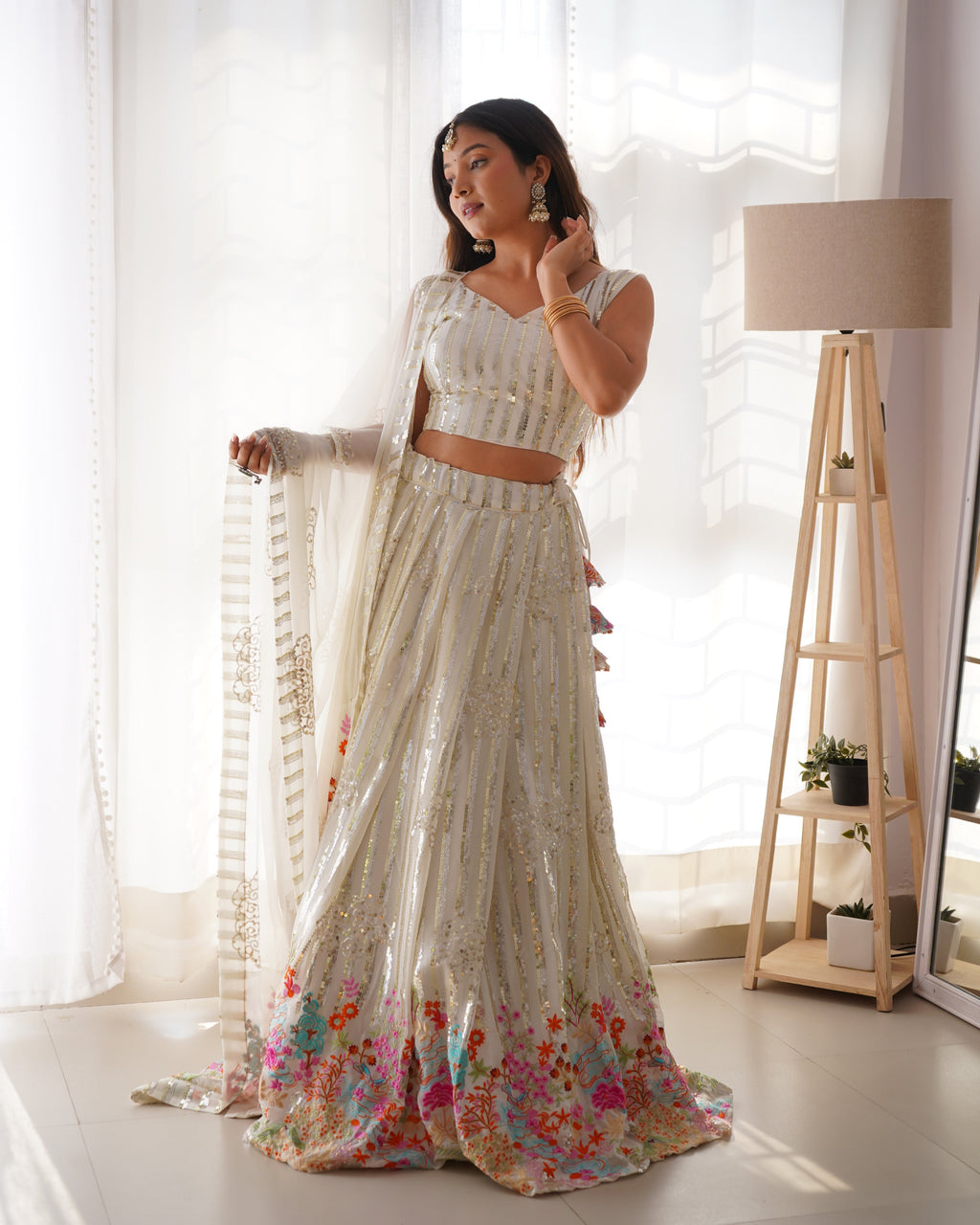 Designer Lehenga Choli With Thread And Sequence work