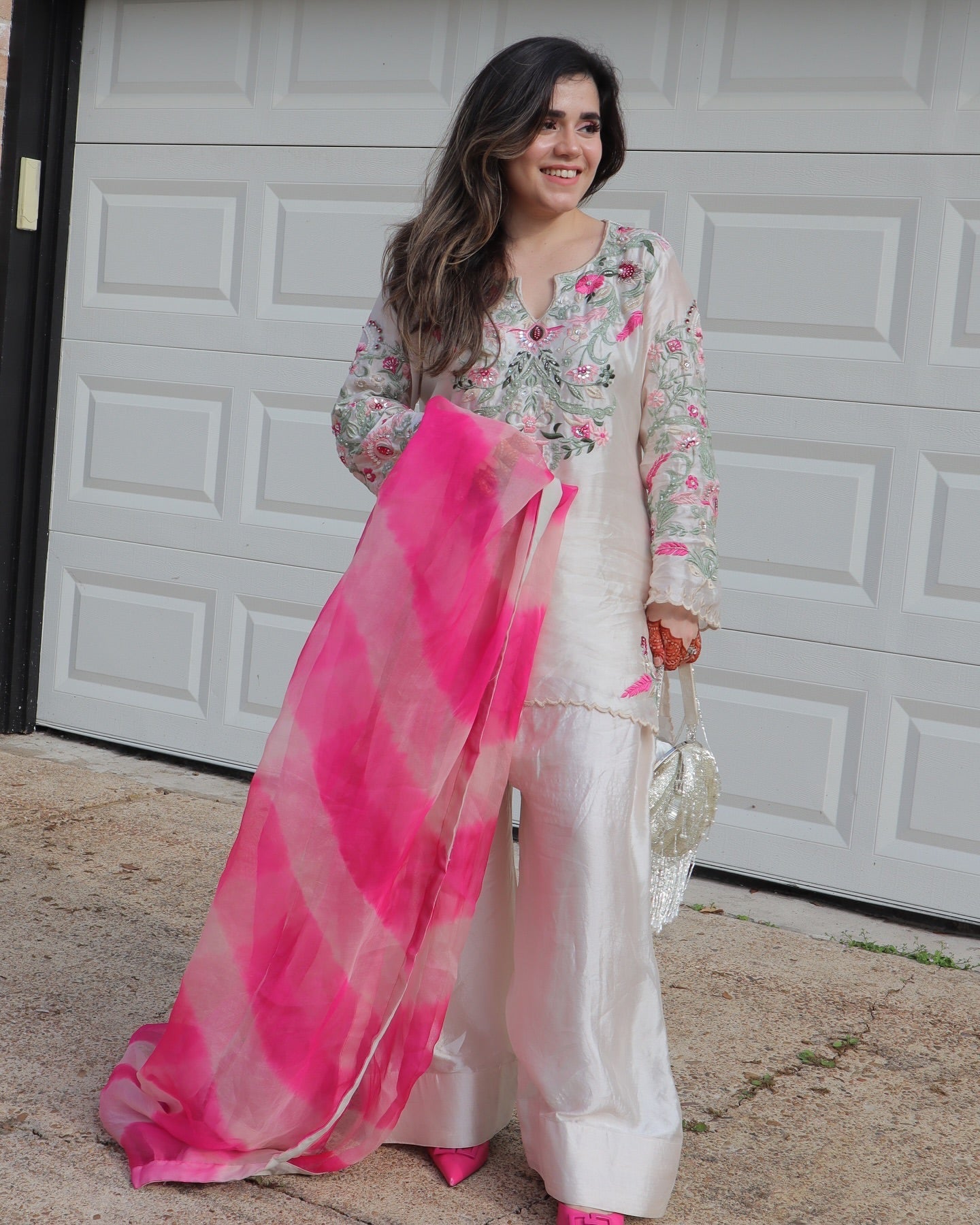 डिज़ाइनर पार्टी वियर टॉप-बॉटम और खूबसूरत दुपट्टा