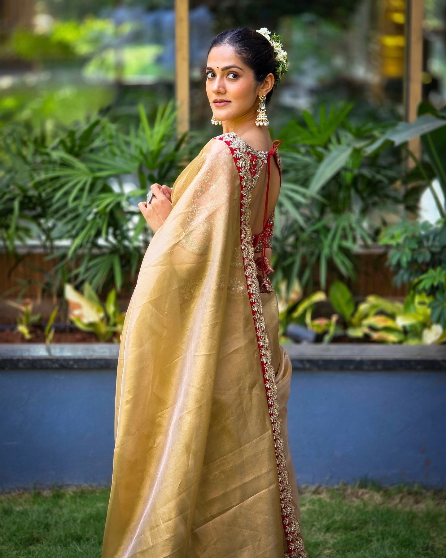Party Wear Saree With Sequence And Cording Embroidery Work