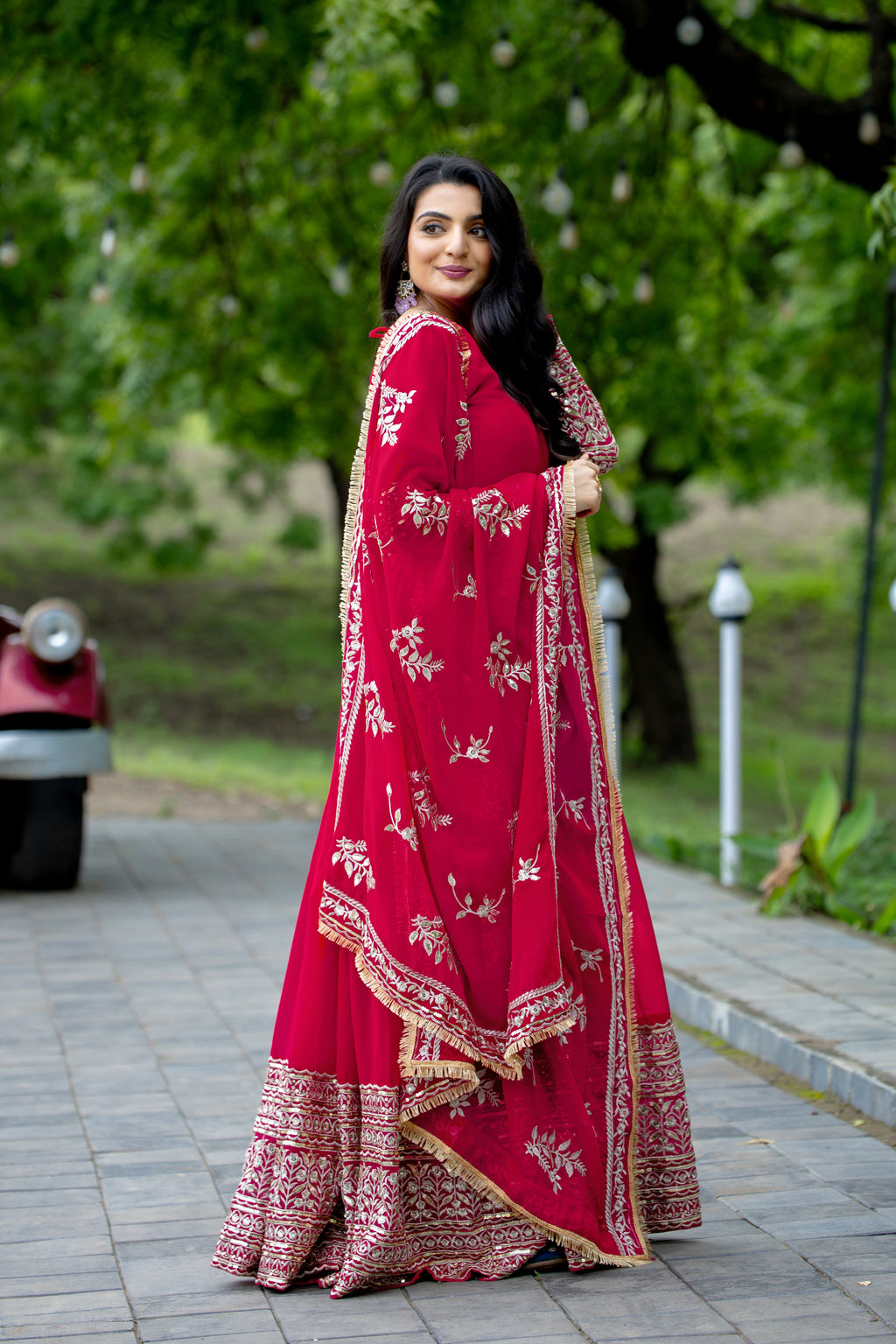 Designer Party Wear Look Gown With Dupatta