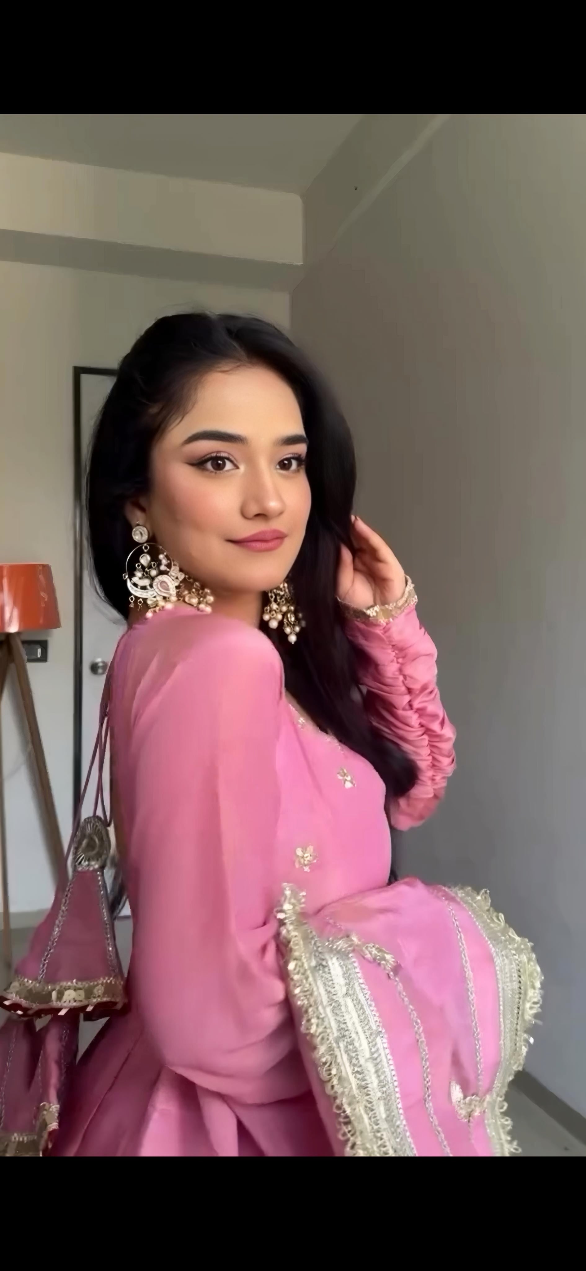 Party Wear Designer Gown And Pent With Beautiful Dupatta