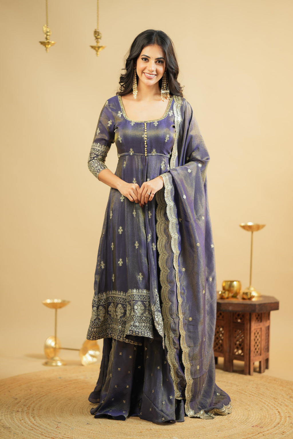 Party Wear Designer Anarkali Gown-Lehenga And Dupatta