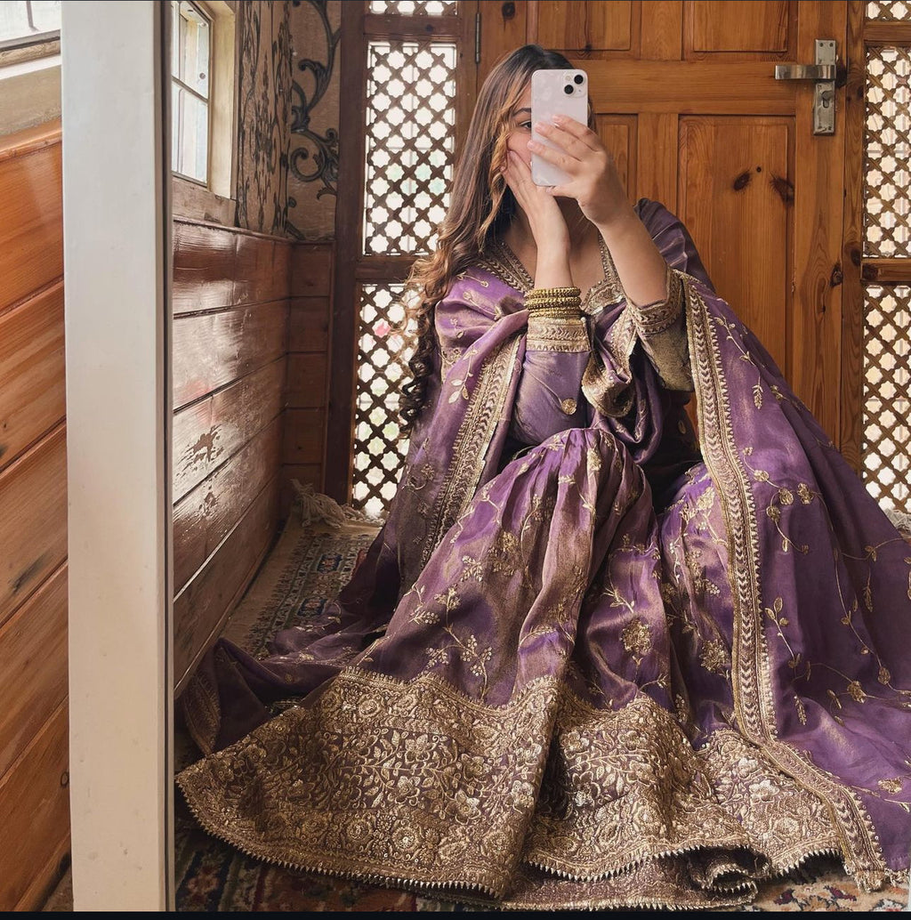 डिज़ाइनर पार्टी वियर टॉप-सररो और फैंसी दुपट्टा