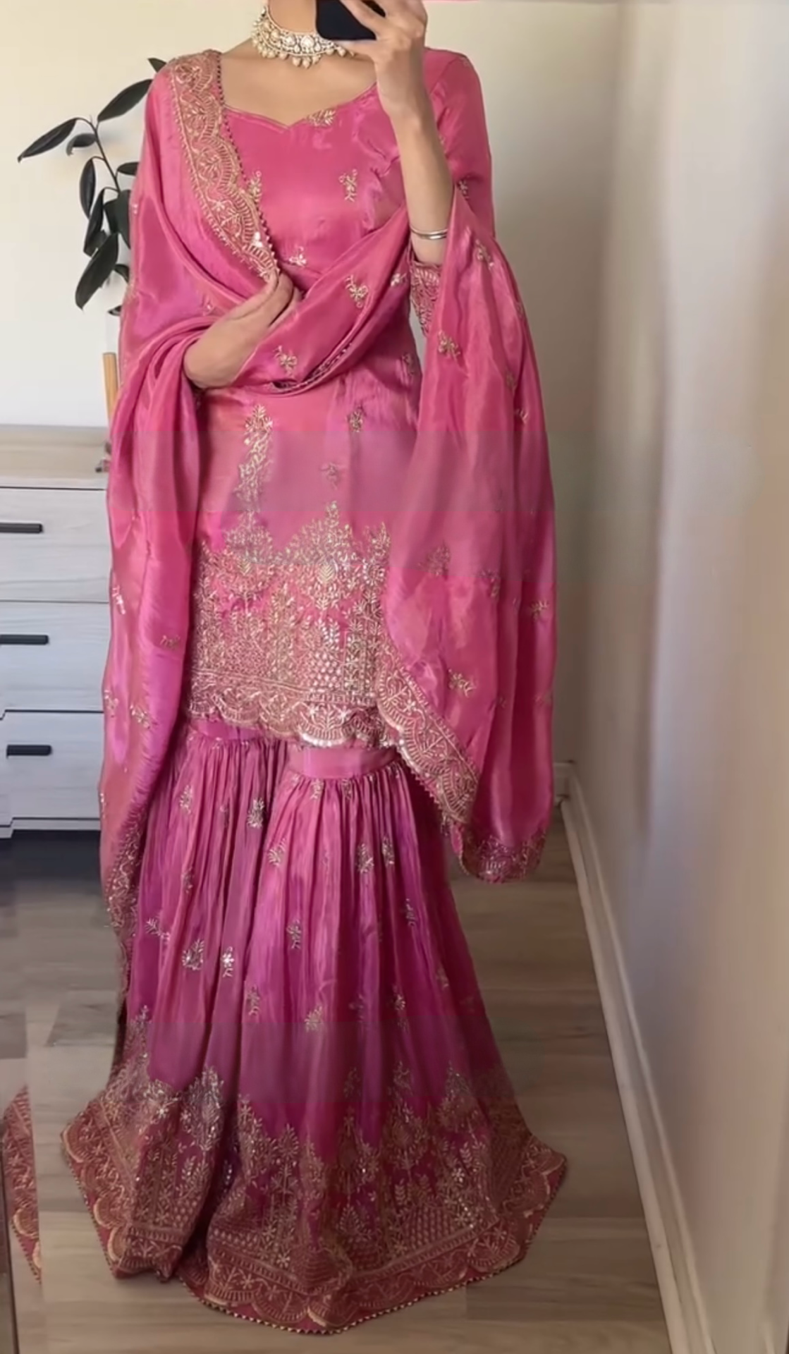 Party Wear Look Pure Heavy Simar Georgette Top Plazzo & Dupatta Set