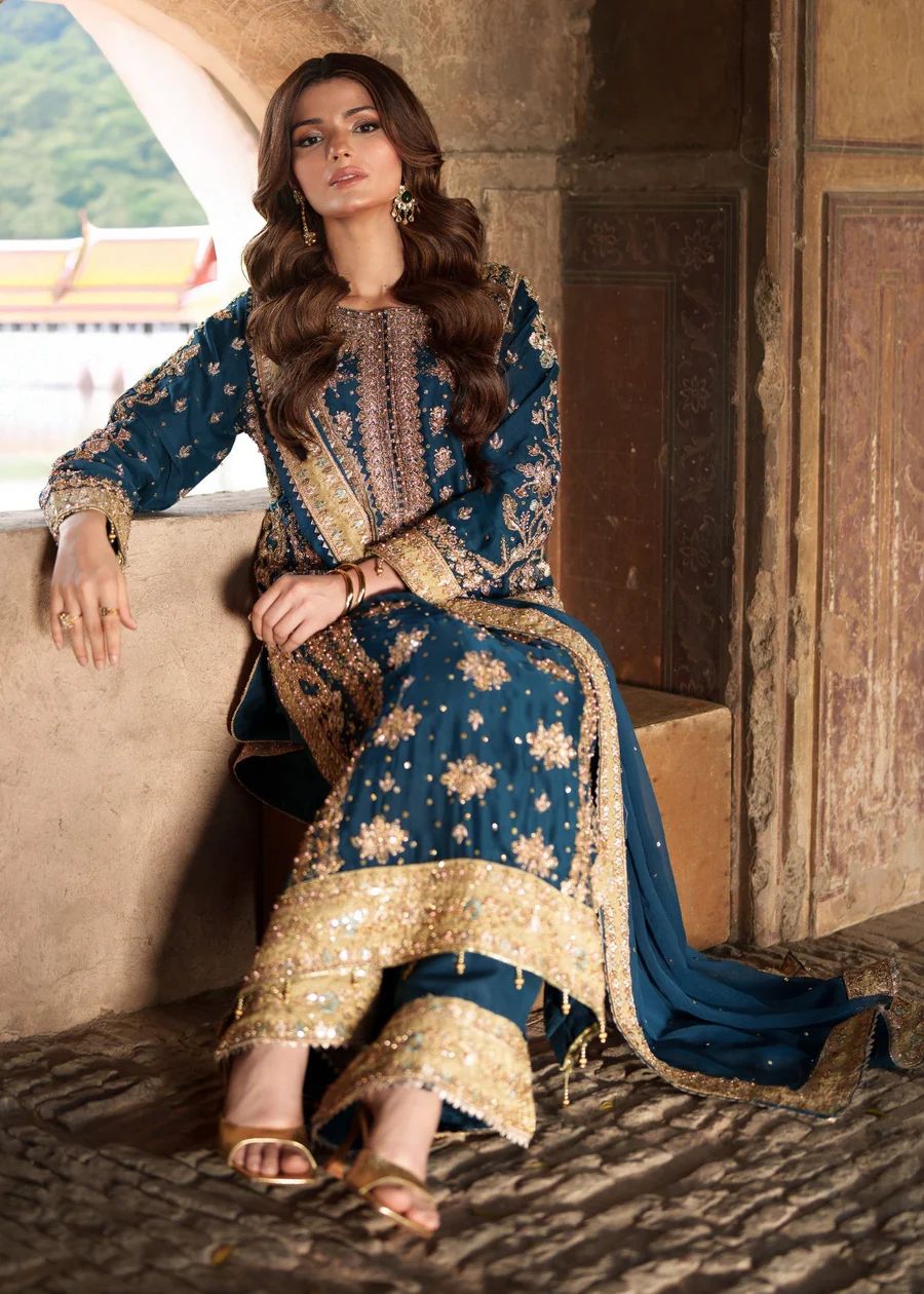 Fancy Top-Bottom And Dupatta With Embroidery Sequence Work