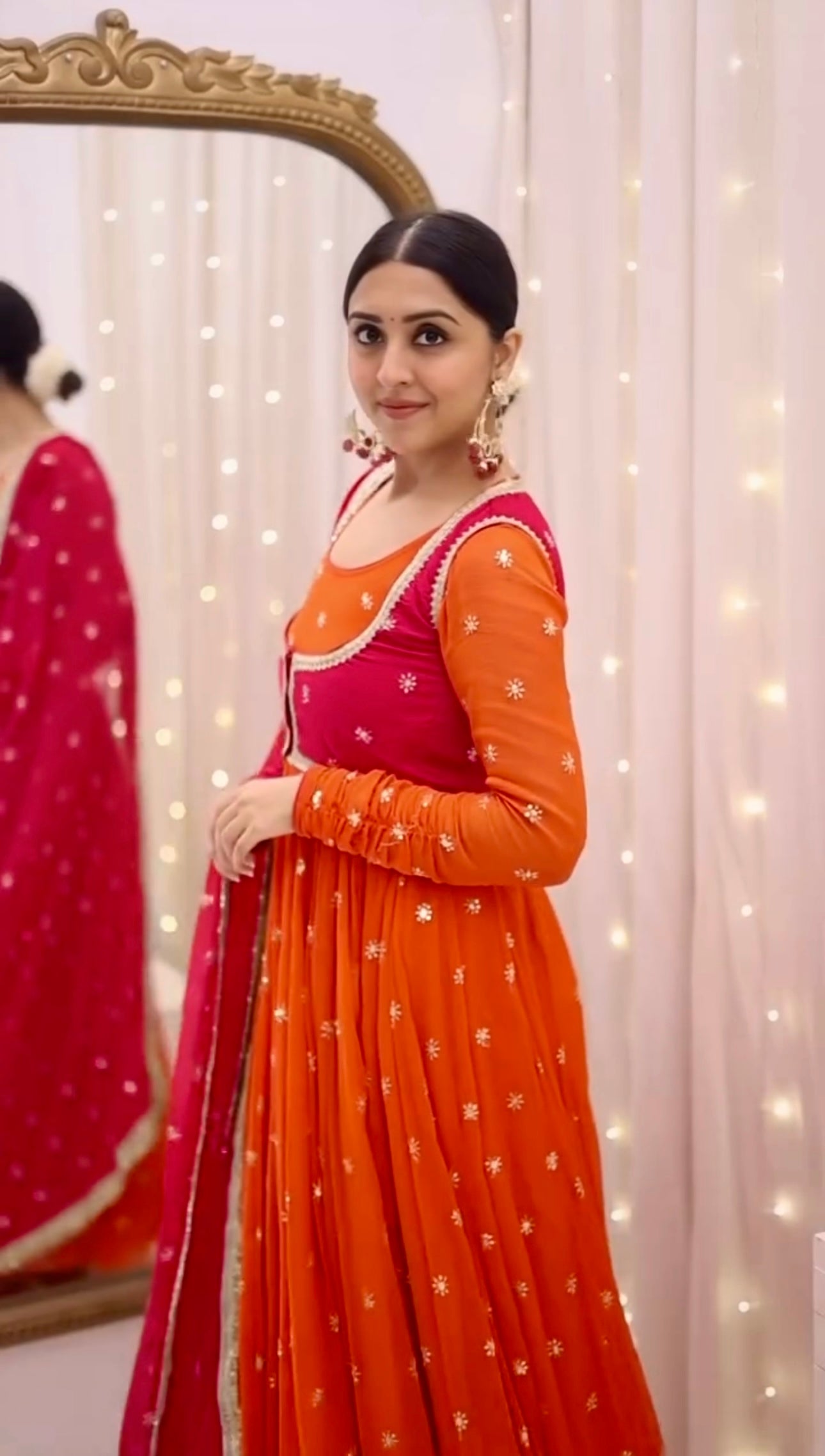 Designer Party Wear Look Gown With Embroidery Sequins Work