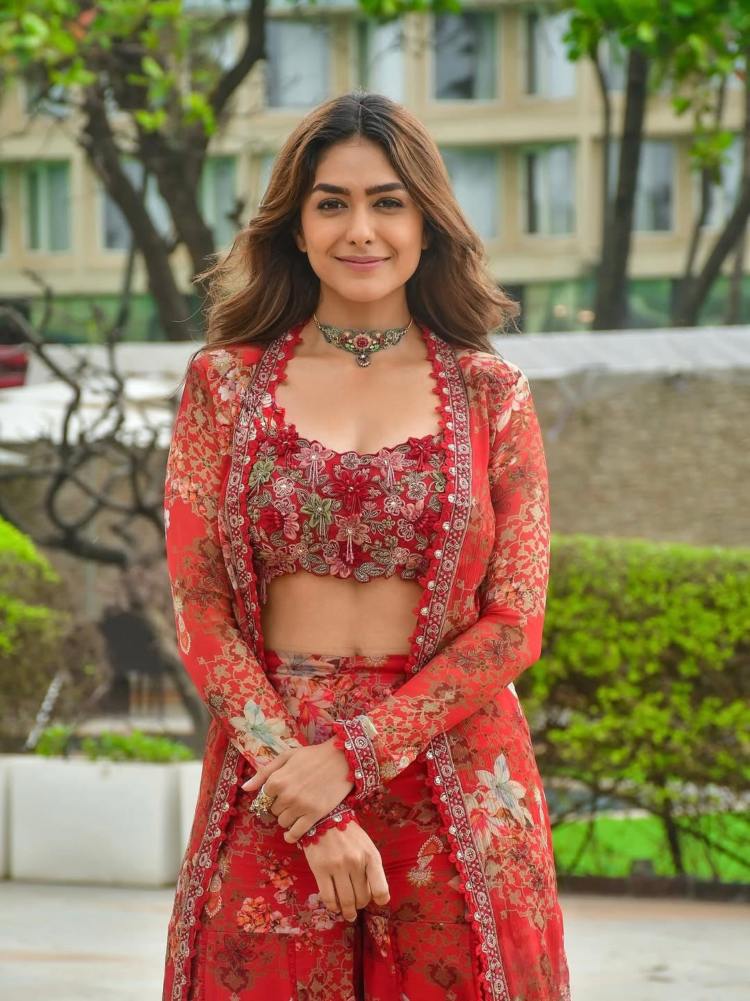 Bollywood Style Indo Western Koti Plazo & Blouse