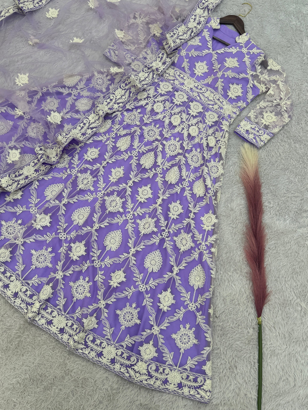 Party Wear Designer Anarkali Gown And Fancy Dupatta