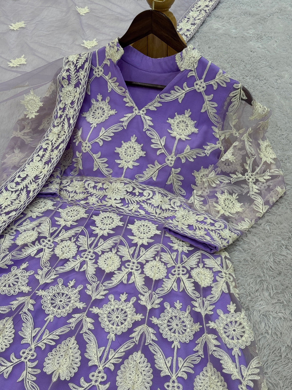 Party Wear Designer Anarkali Gown And Fancy Dupatta