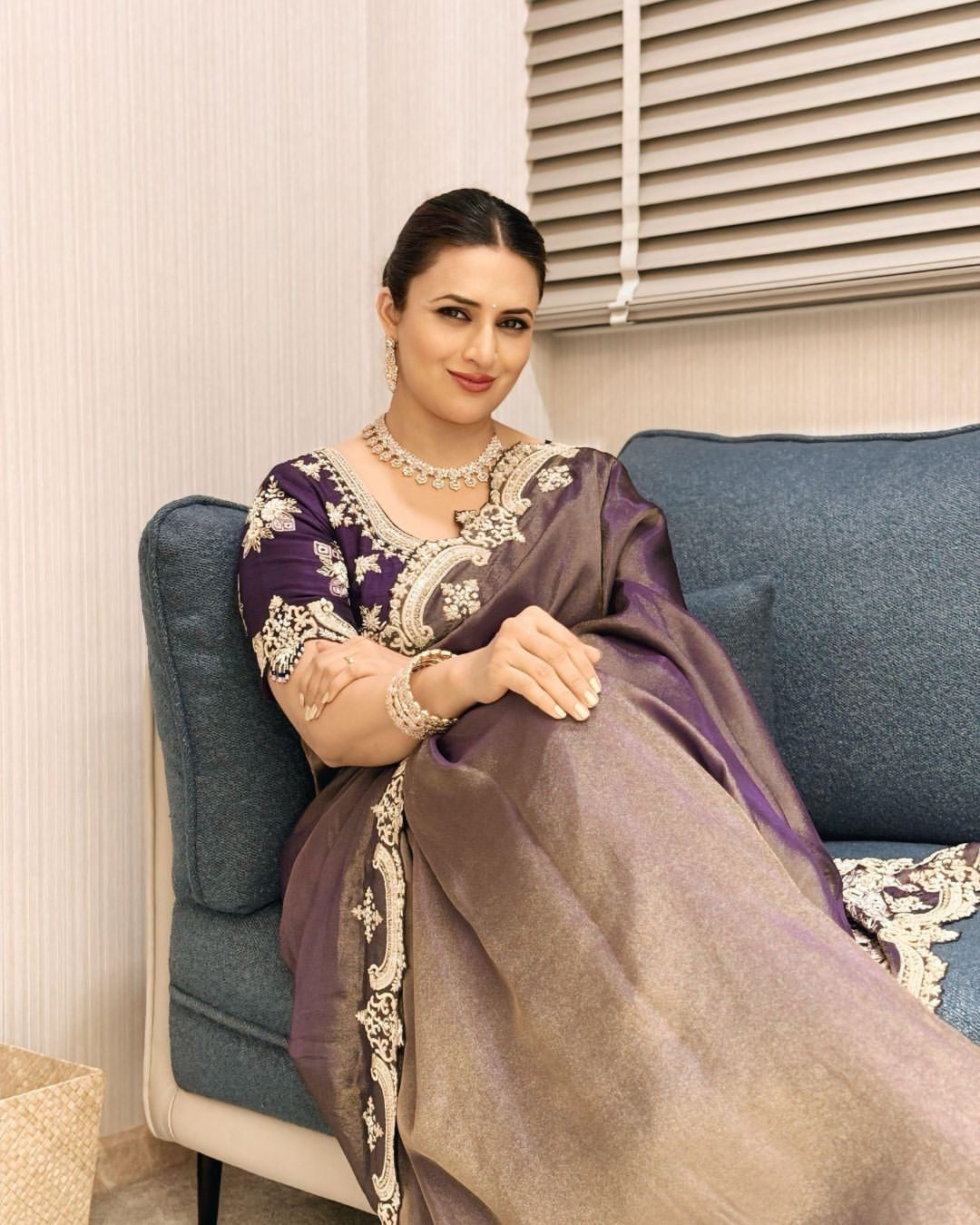 Party Wear Designer Saree With Zari Embroidery Work