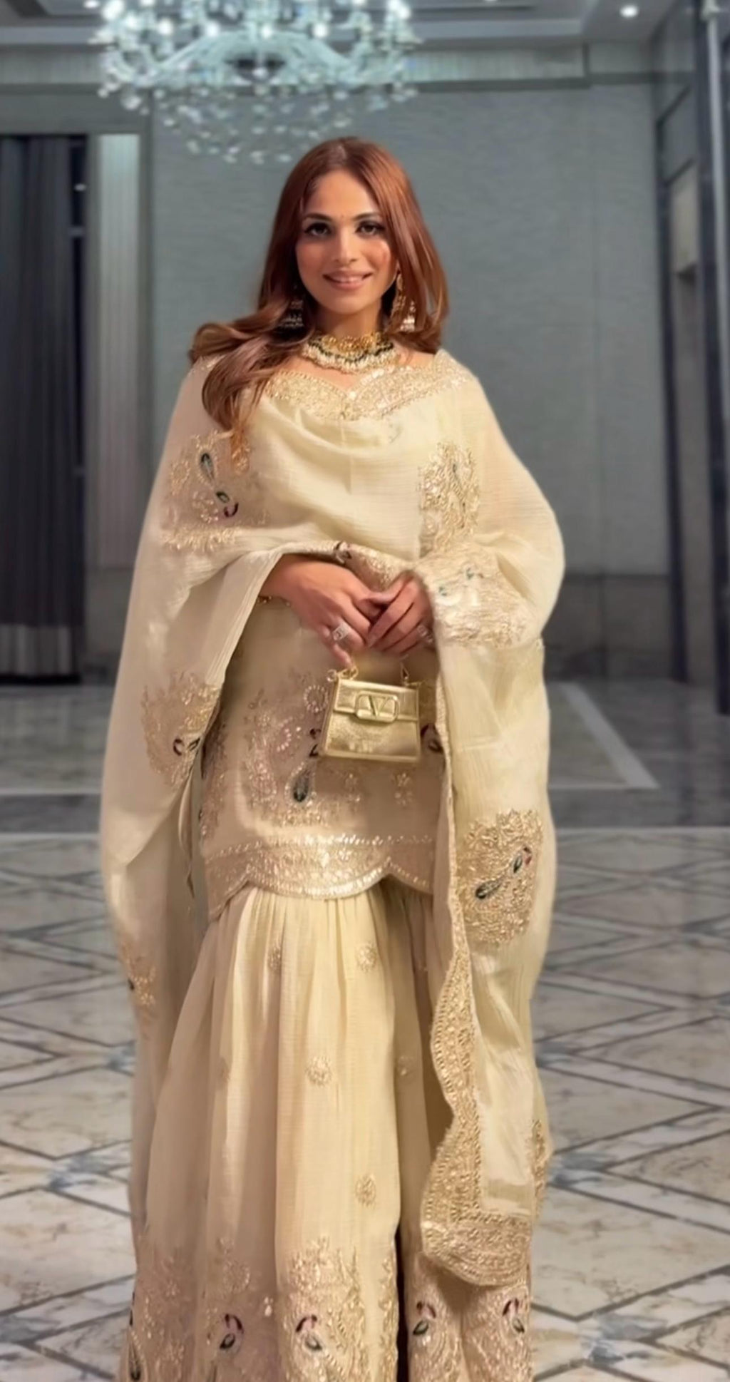 Fancy Top-Bottom And Dupatta Embroidery Coding Dori-Sequence Work