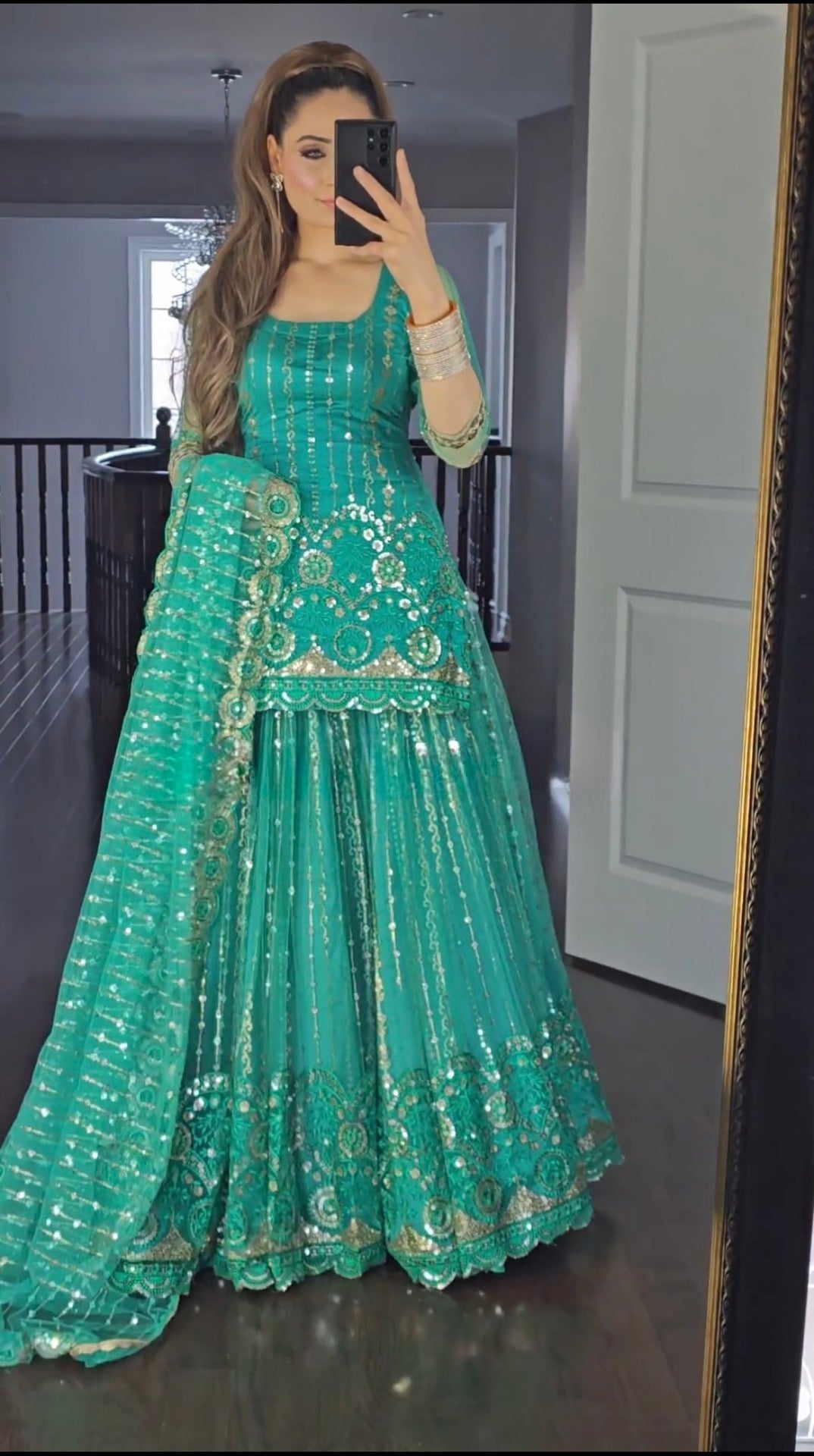 Beautiful Party Wear Top Lehenga And Dupatta With Fancy Border Work