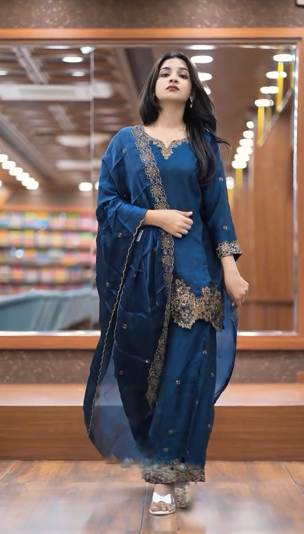 Designer Top-Bottom And Dupatta With Heavy Embroidery Sequence Work