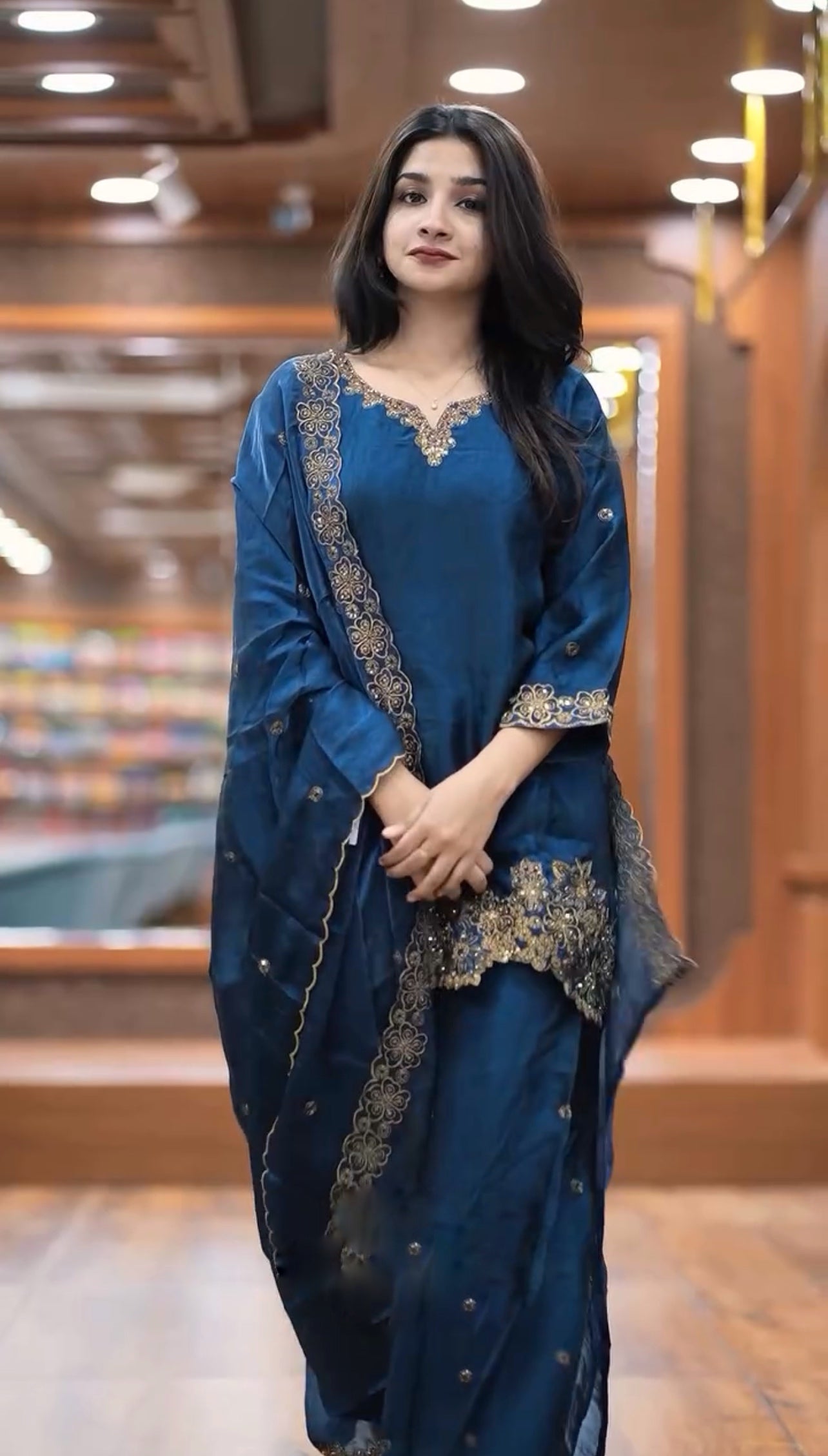 Designer Top-Bottom And Dupatta With Heavy Embroidery Sequence Work