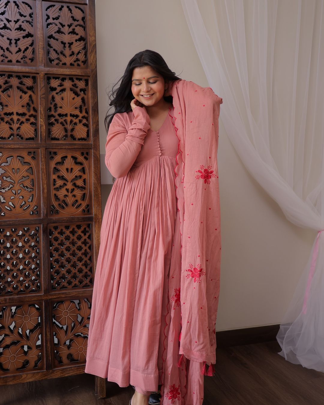 Party Wear Beautiful Gown -Pent And Dupatta
