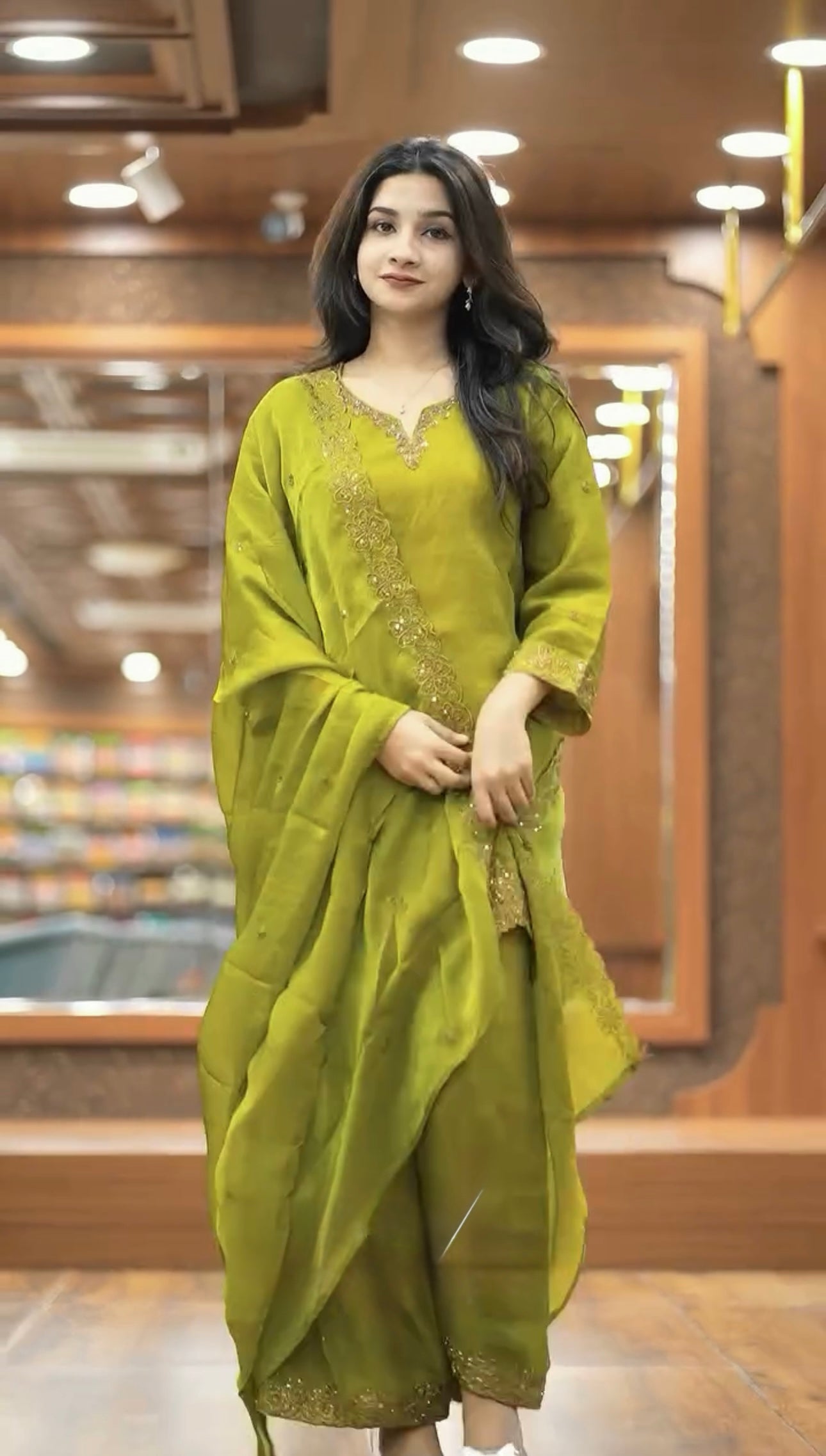 Designer Top-Bottom And Dupatta With Heavy Embroidery Sequence Work