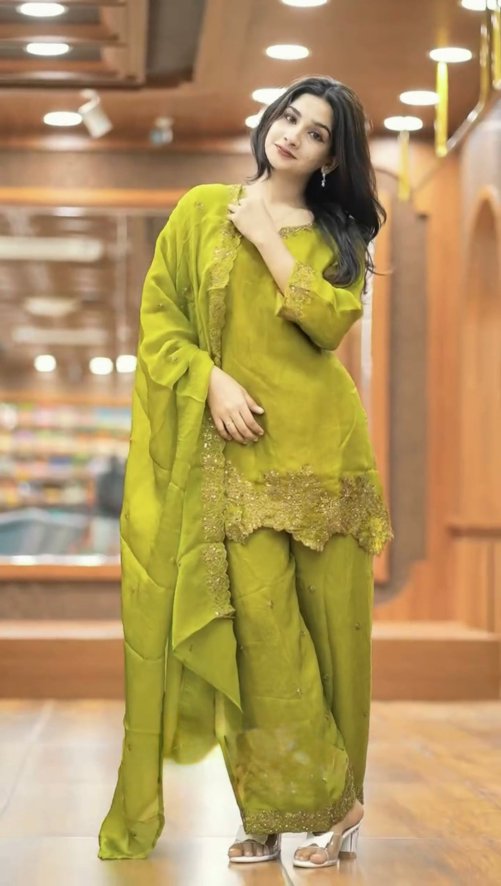 Designer Top-Bottom And Dupatta With Heavy Embroidery Sequence Work