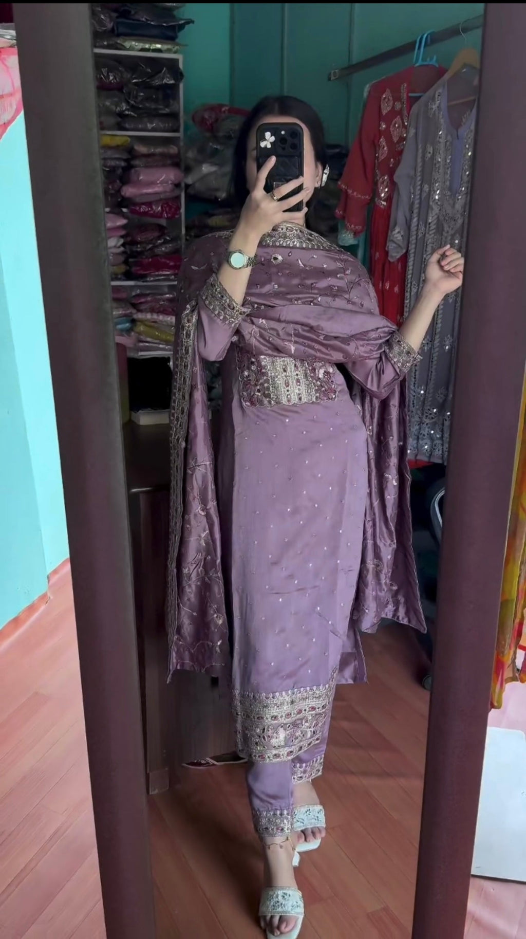 Designer Party Wear Look Top Bottom & Dupatta Set