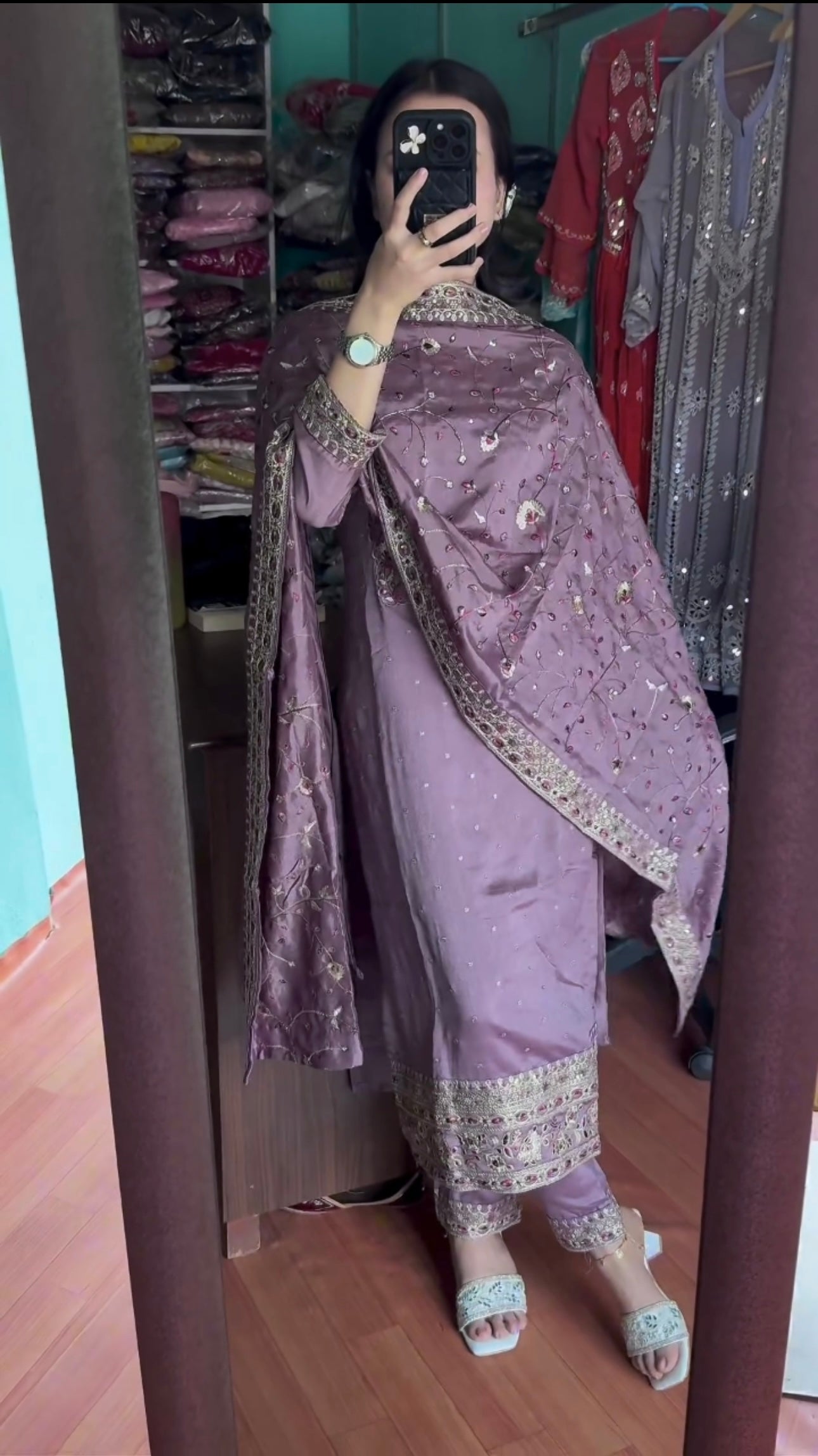 Designer Party Wear Look Top Bottom & Dupatta Set