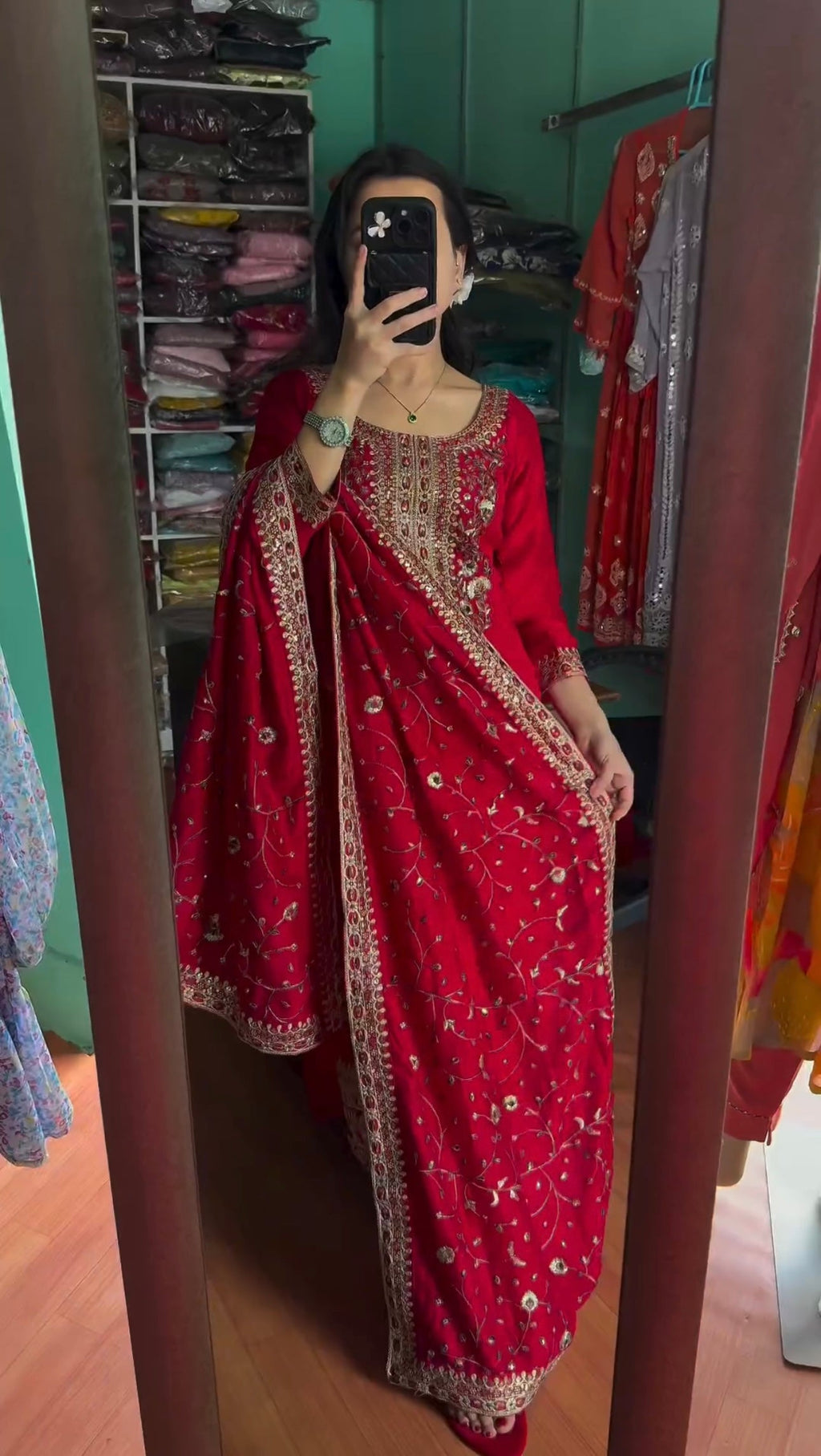 Designer Party Wear Look Top Bottom & Dupatta Set