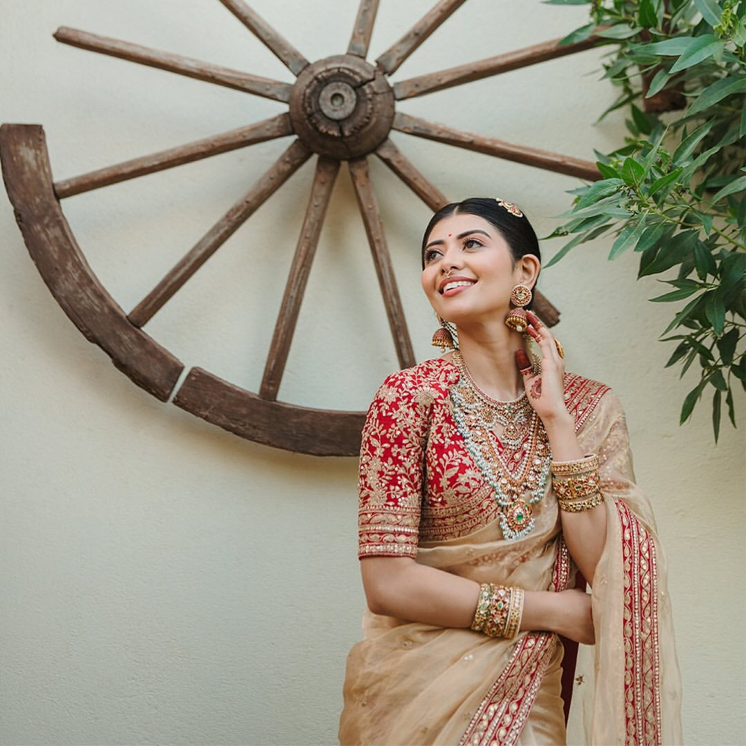 Trending Saree With Sequence And Dori Embroidery Work