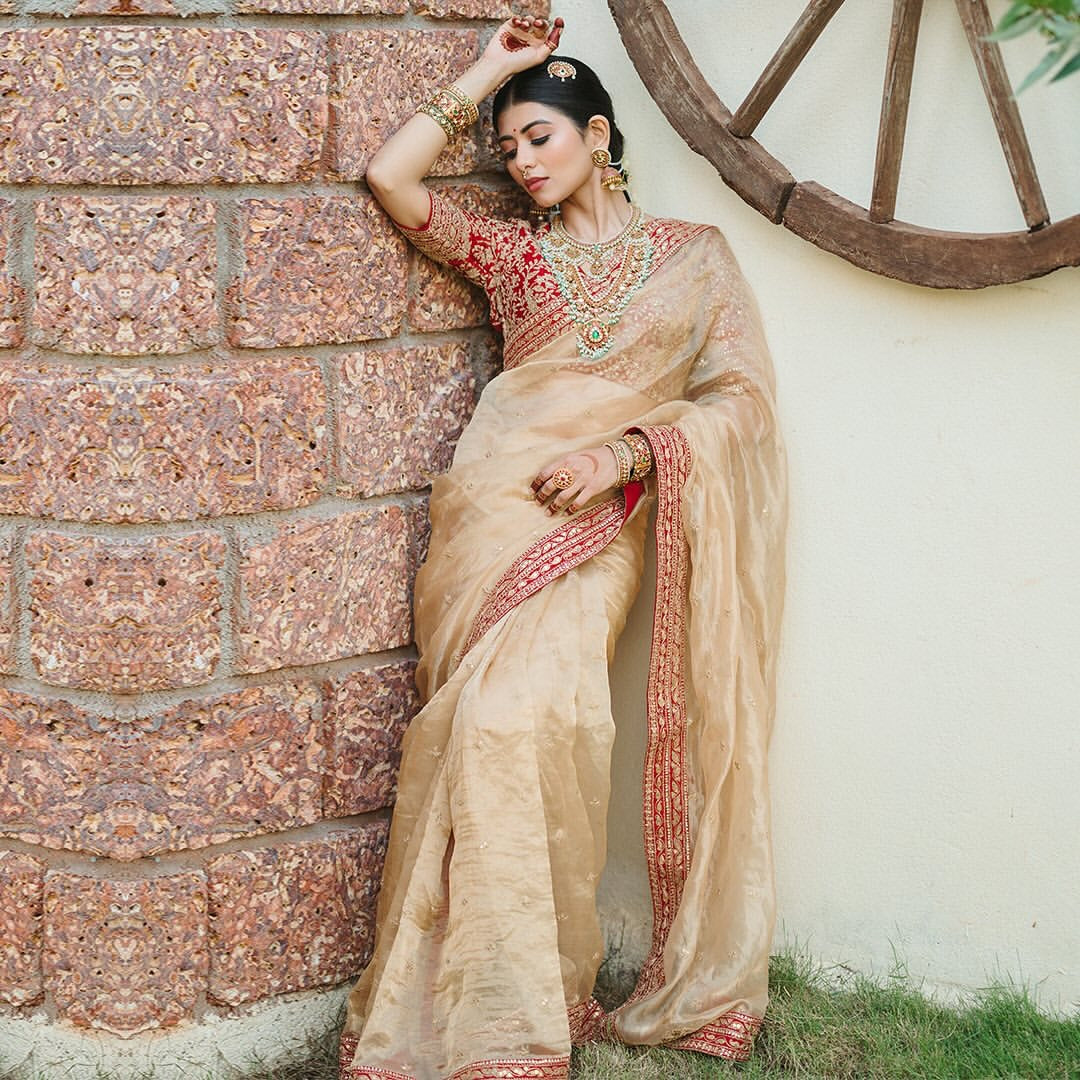 Trending Saree With Sequence And Dori Embroidery Work