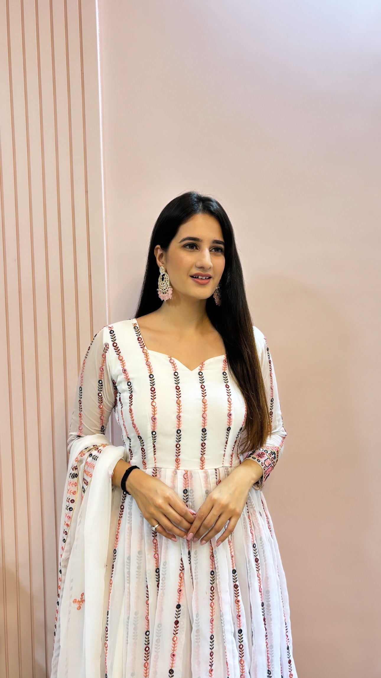 Designer Party Wear Look Anarkali Gown Pent And Dupatta