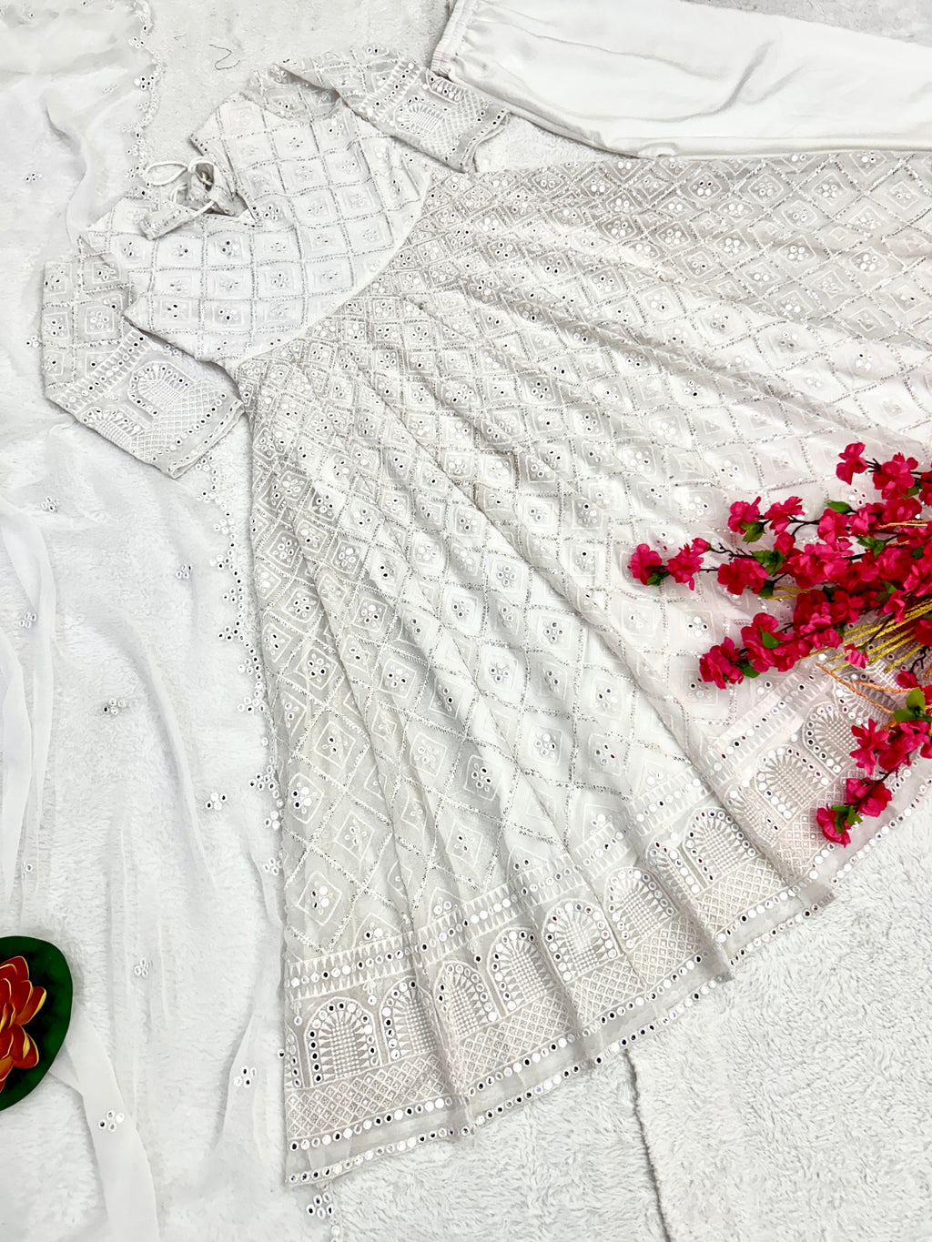 Designer Party Wear Look Anarkali Gown-Pent And Dupatta