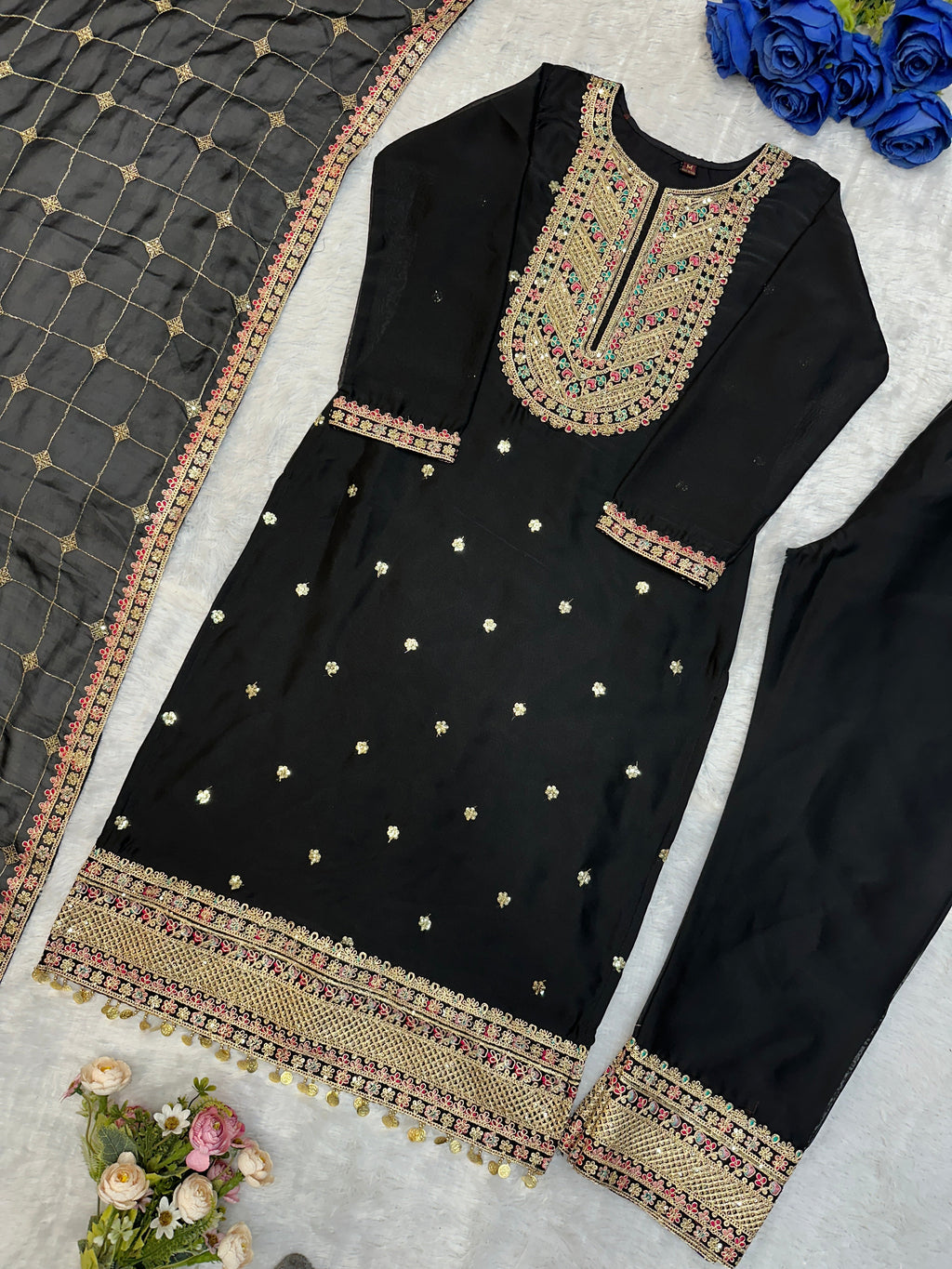 Beautiful Party Wear Suit Pent And Fancy Dupatta