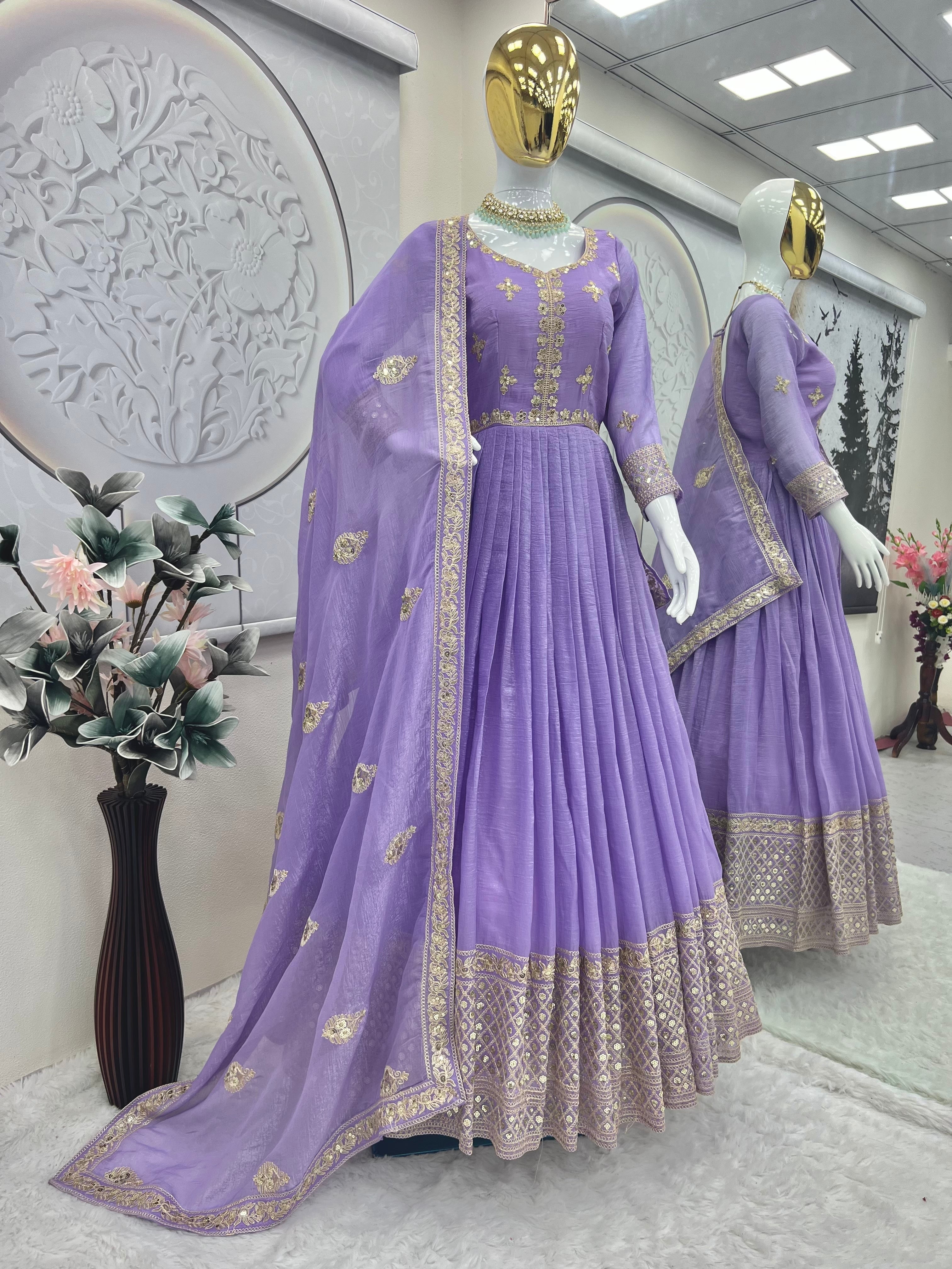 Designer Party Wear Look Gown And Dupatta