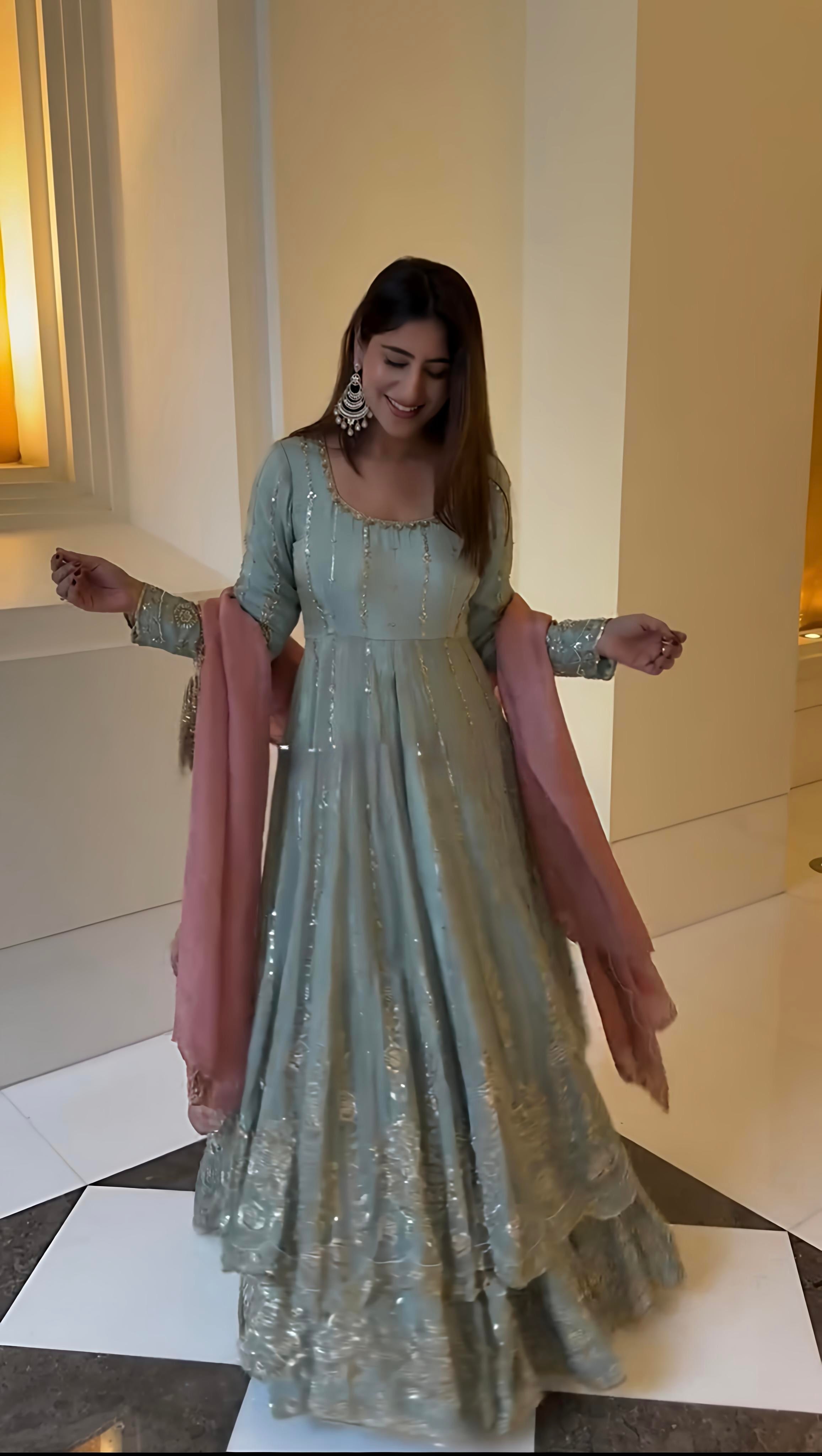 Beautiful Party Wear Top Bottom And Dupatta