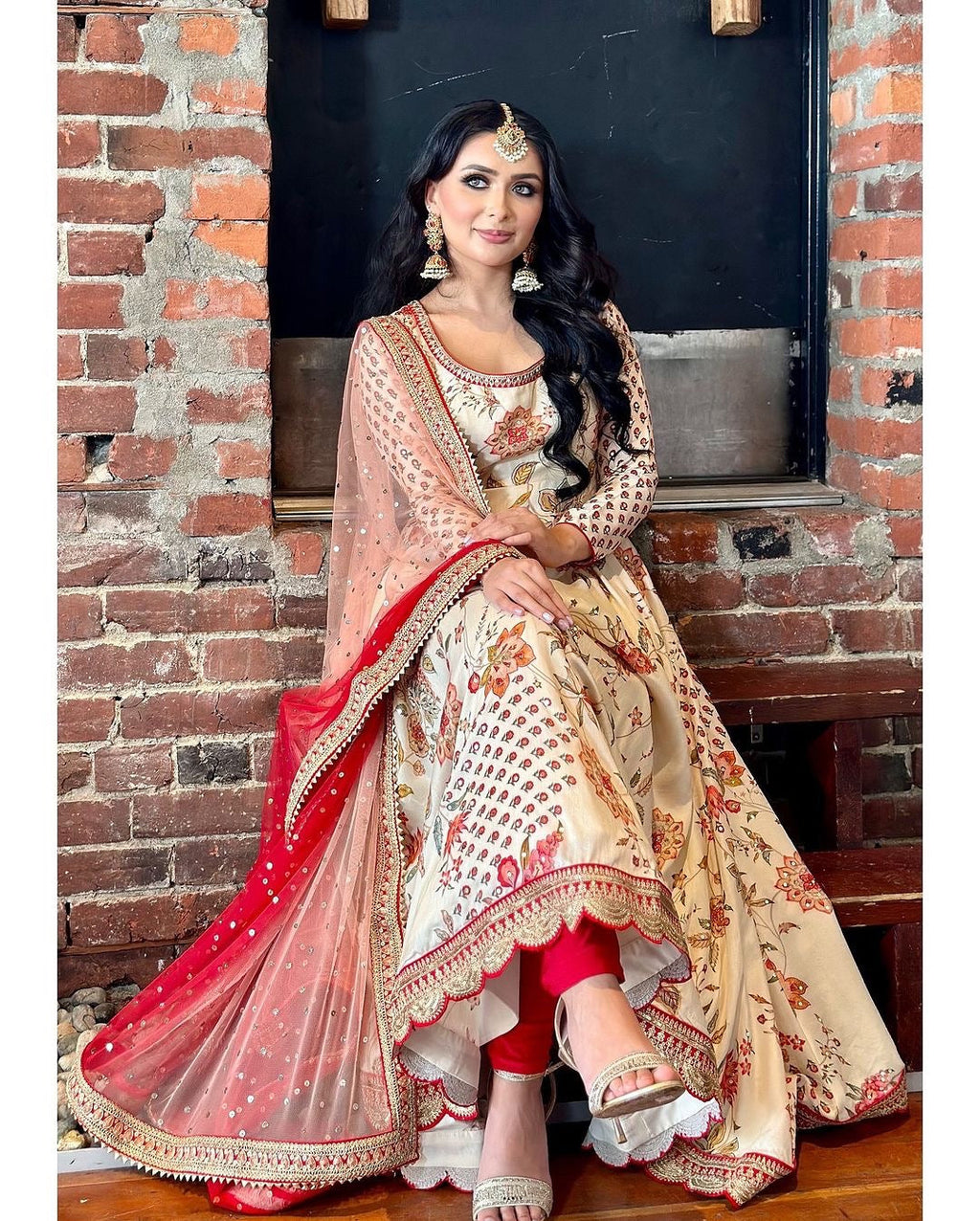 Top-Bottom And Dupatta With Heavy Embroidery Coding Dori-Sequence Work