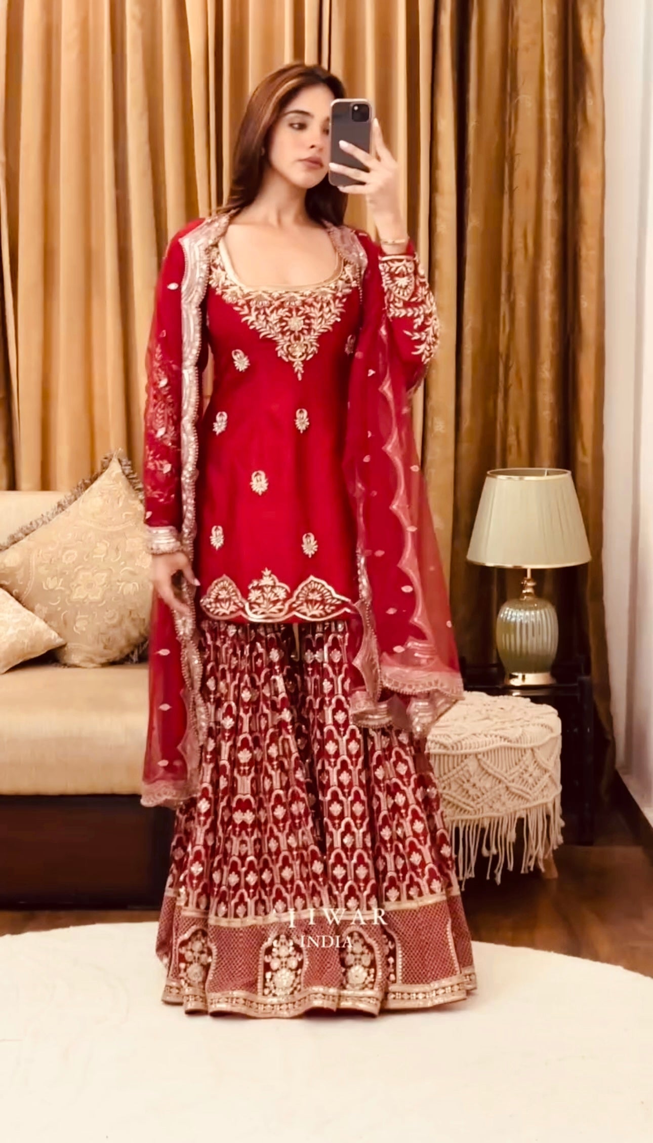 Designer Party Wear Look Fancy Top-Dupatta And Sharara