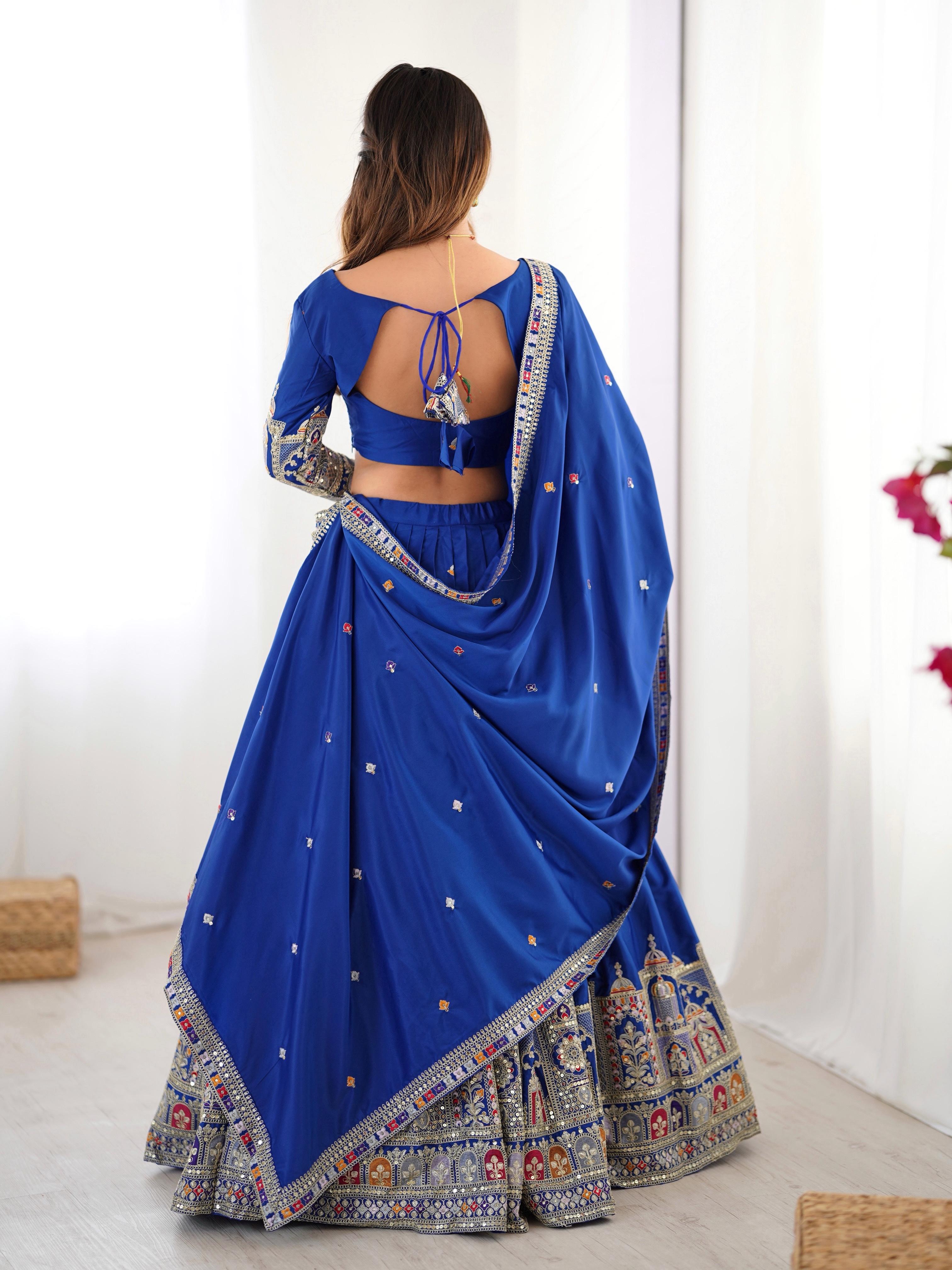 Beautiful Trendy Lehenga Choli With Coding Dori With Thread & Sequence Work