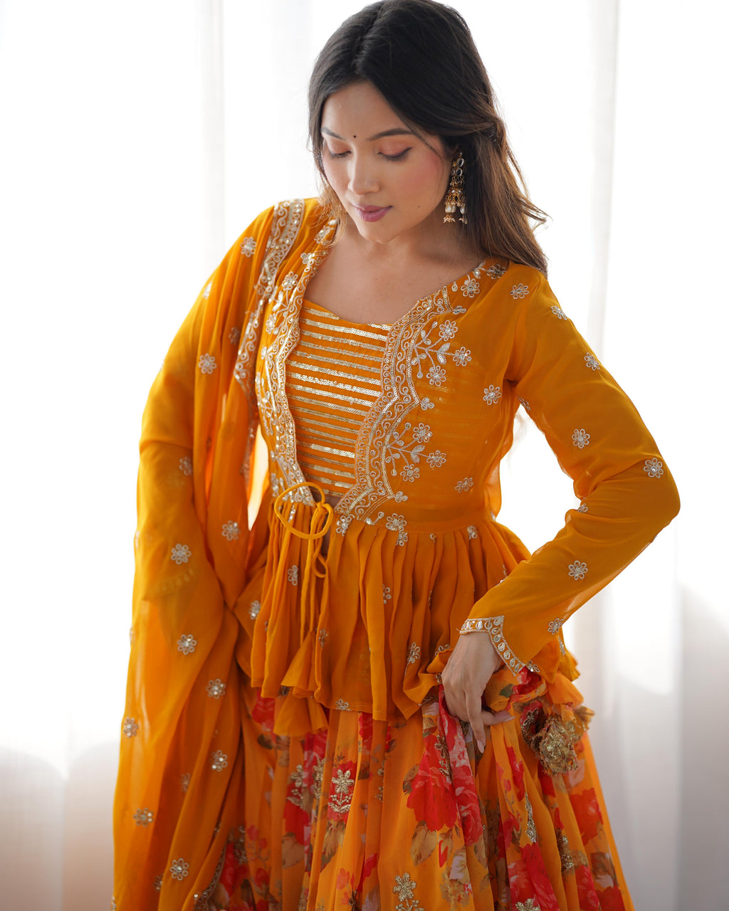 Designer Party Wear Lehenga Choli With Beautiful Digital Print