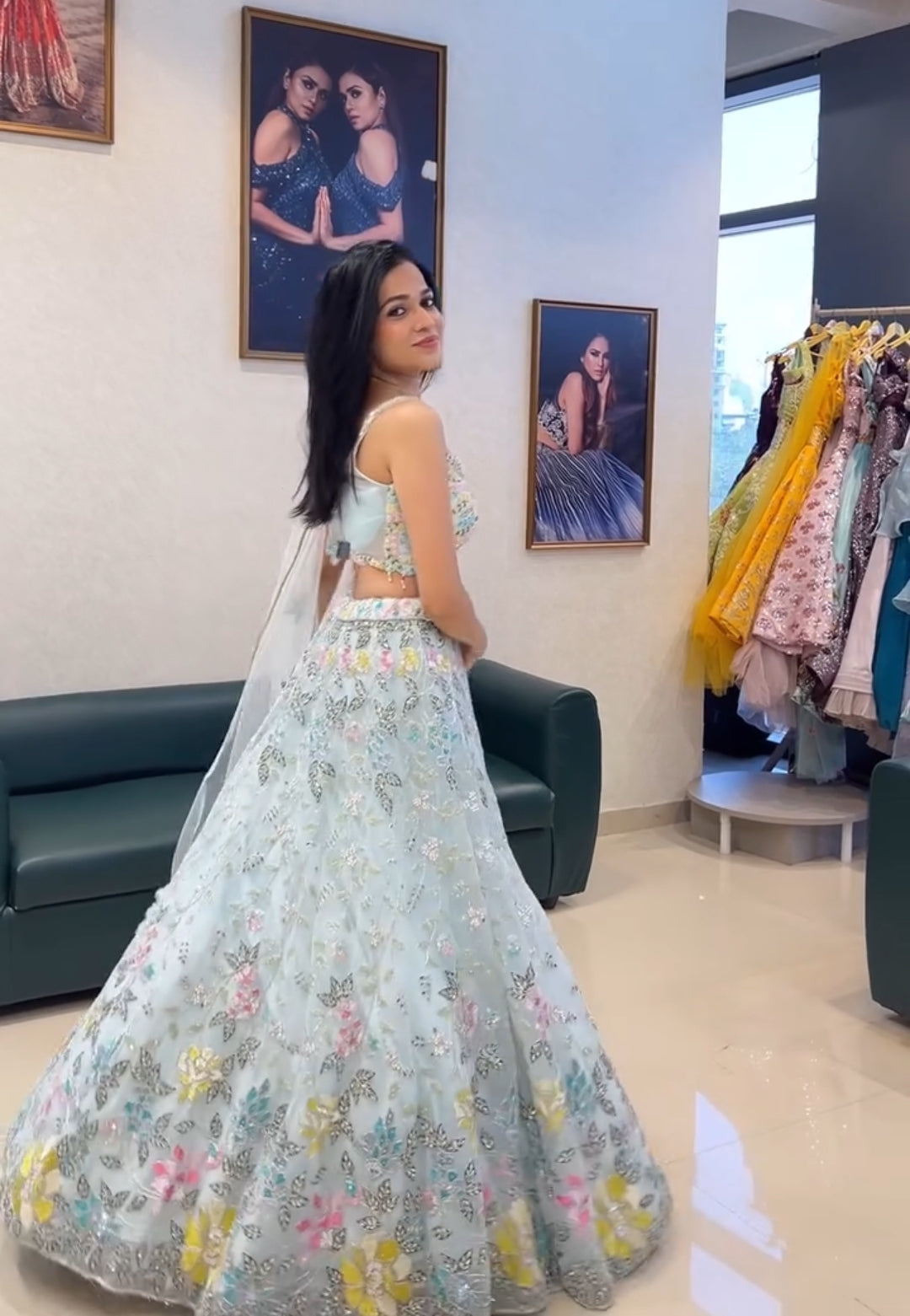 Designer Party Wear Lehenga Choli With Embroidery Work
