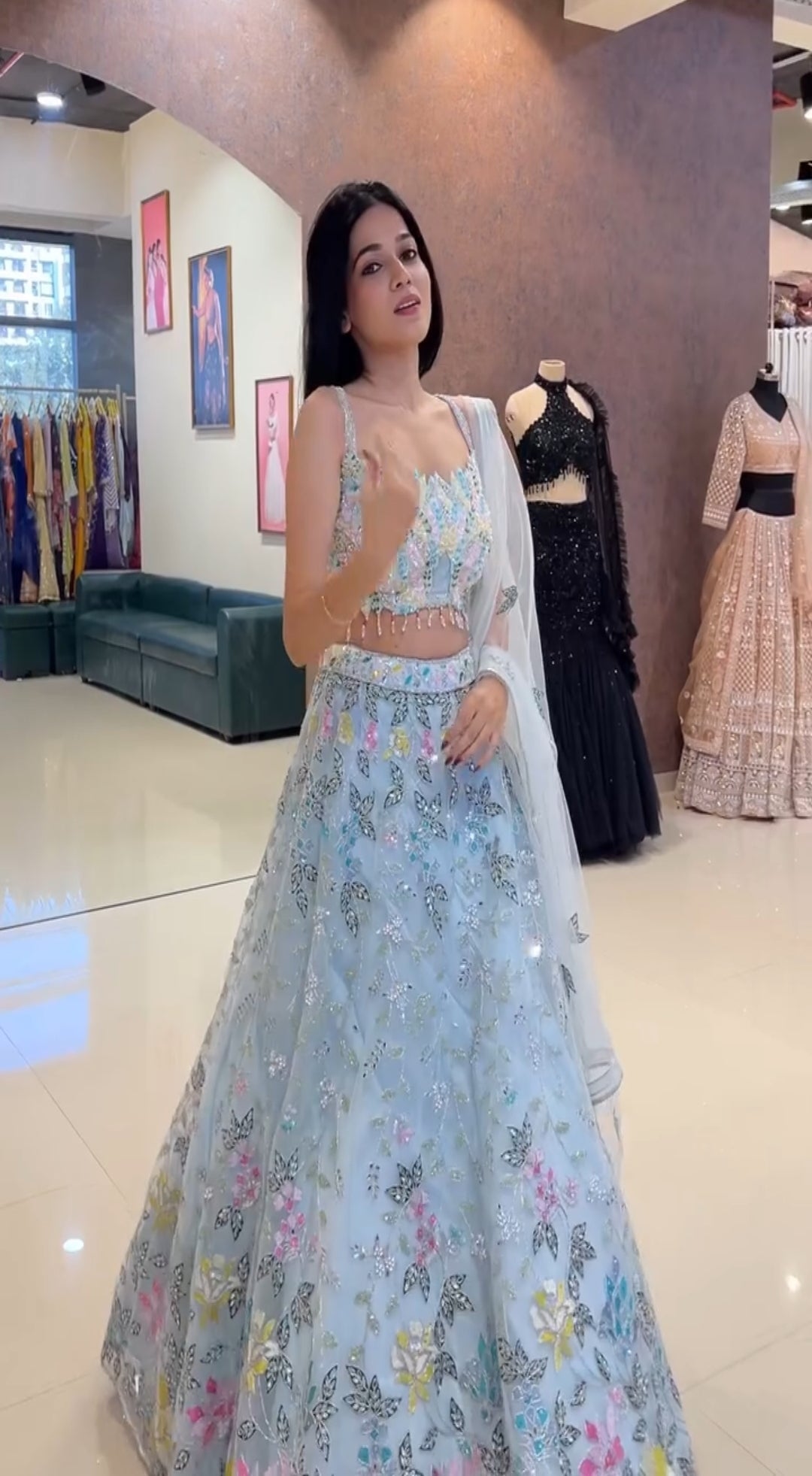 Designer Party Wear Lehenga Choli With Embroidery Work