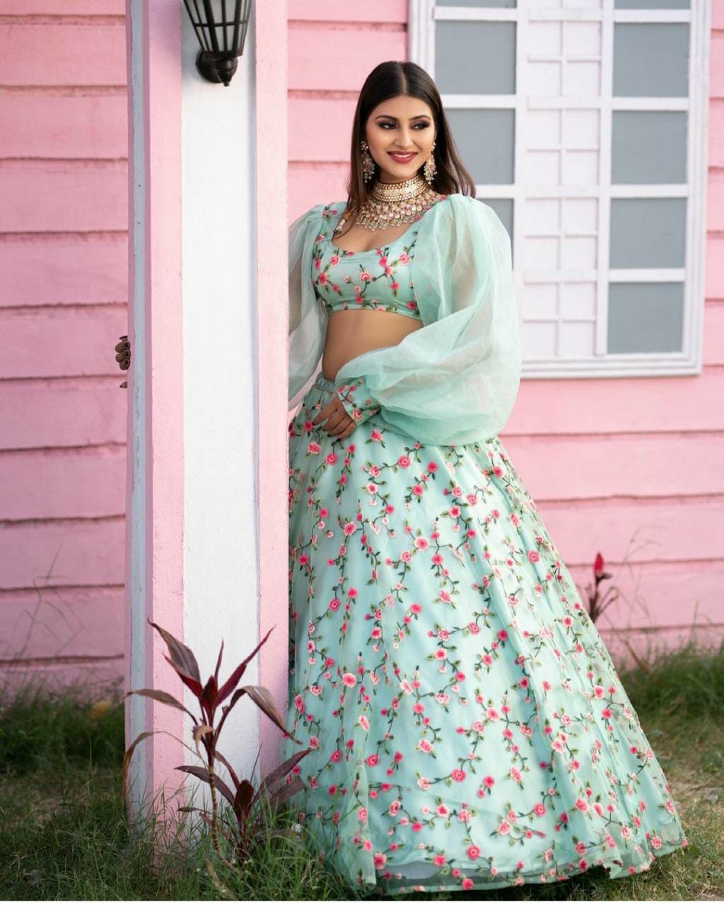 Designer Party Wear Lehenga Choli With Beautiful Embroidery Work